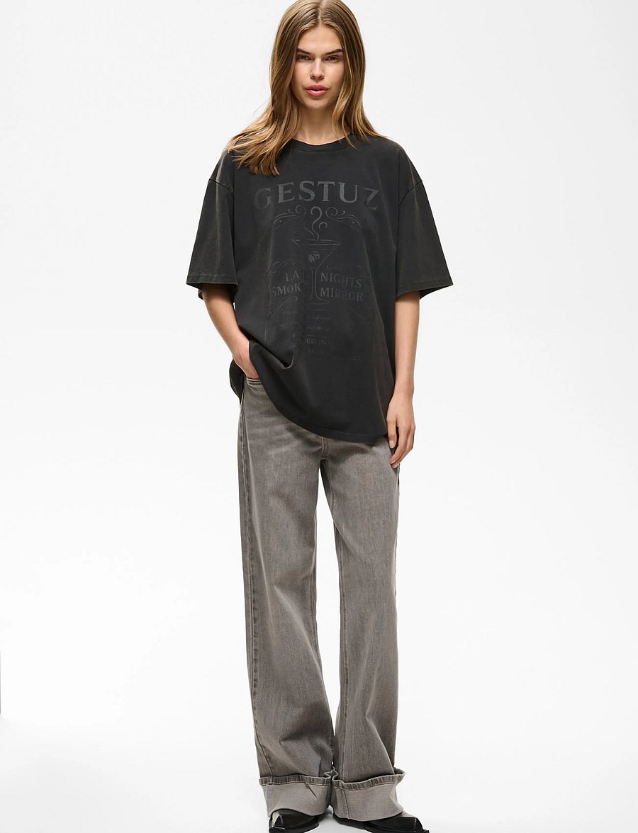 Gestuz - GZsara HW wide jeans NOOS - wide leg jeans - washed light grey - 5