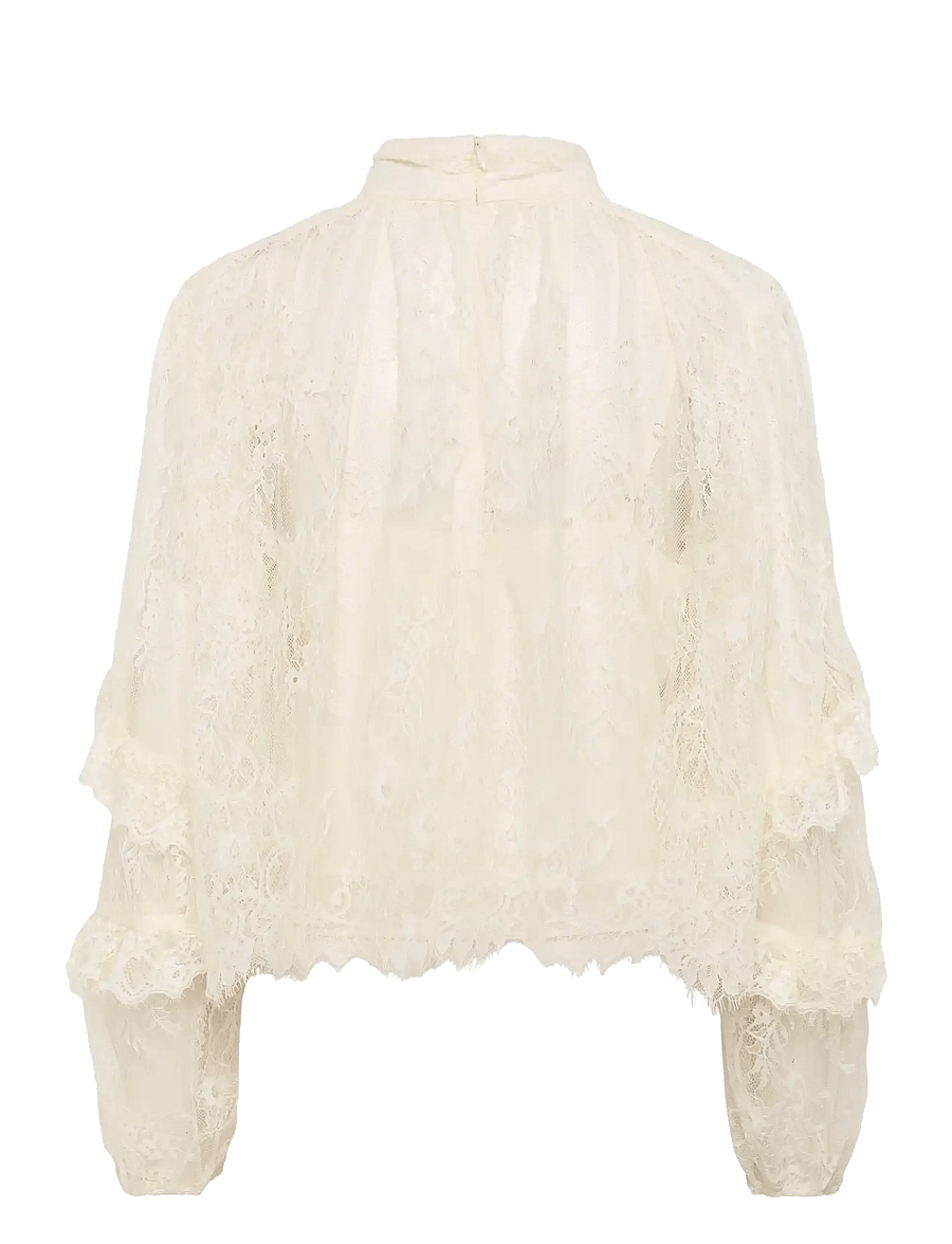 Gestuz - GZlami blouse - pitkähihaiset puserot - egret - 2