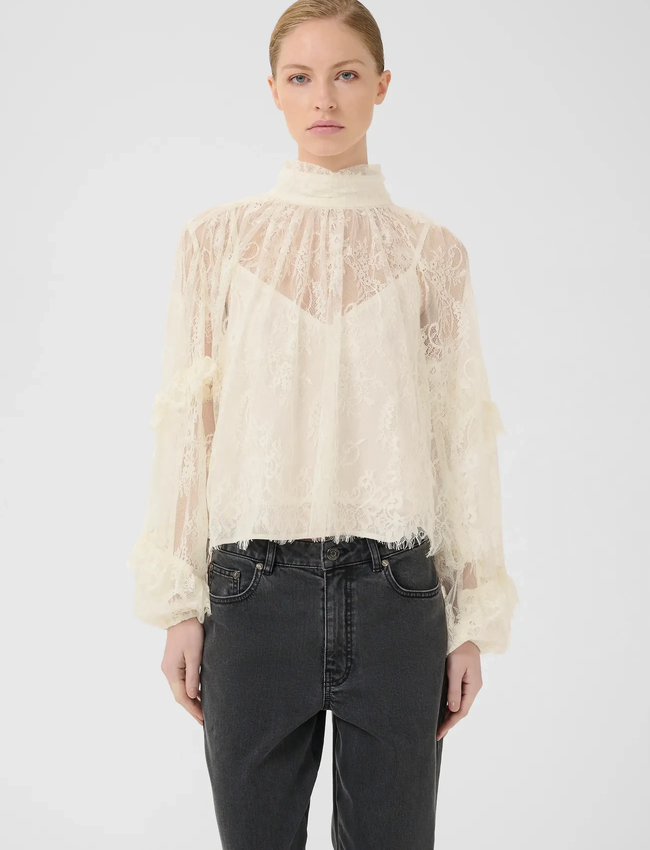 Gestuz GZlami blouse - Bluser - EGRET / cream