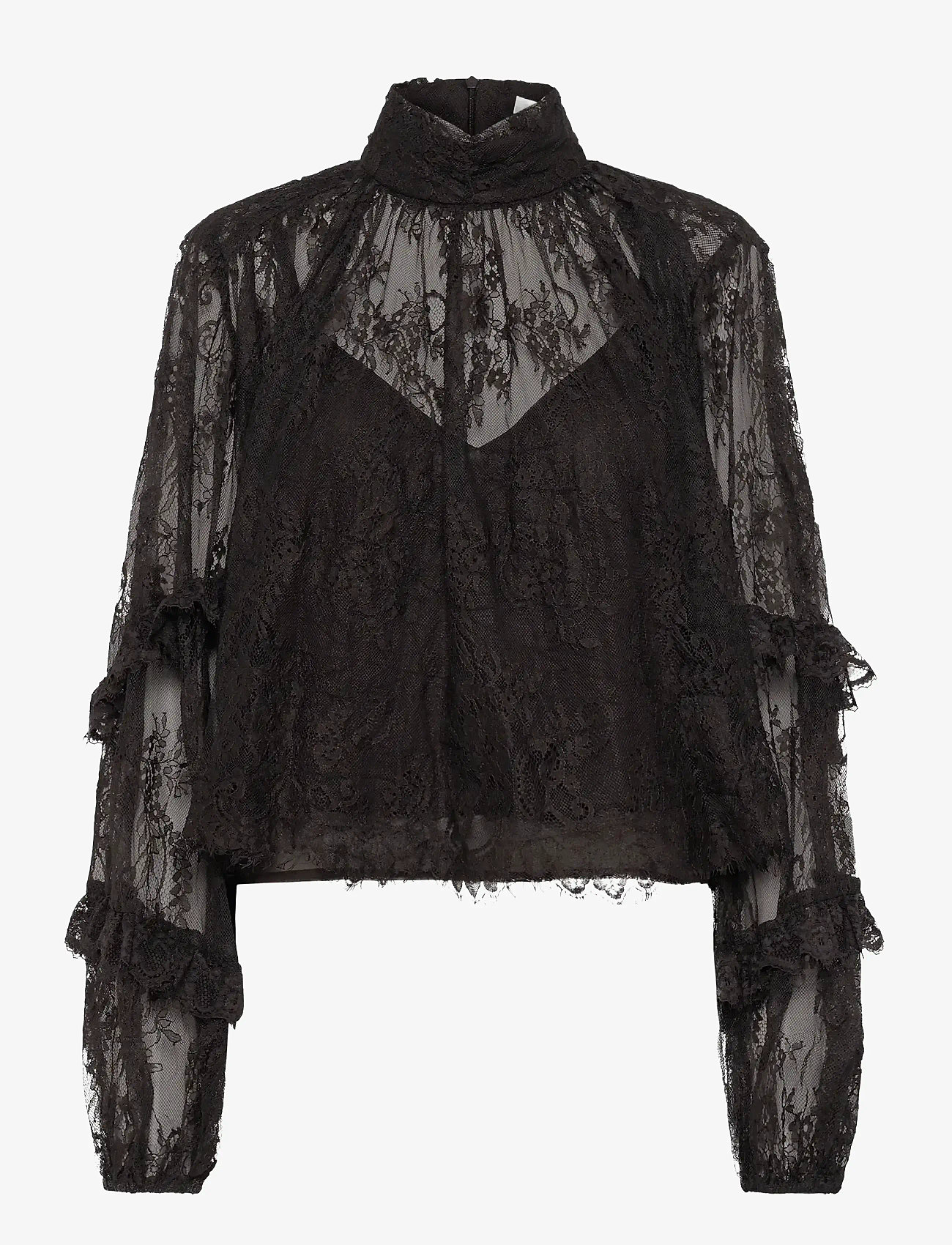 Gestuz - GZlami blouse - långärmade blusar - ganache - 1