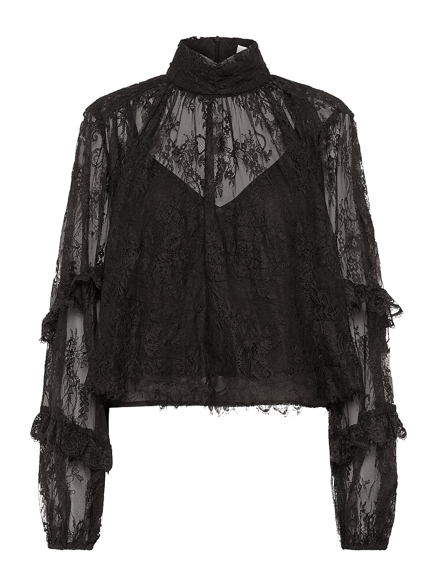 Gestuz - GZlami blouse - blouses à manches longues - ganache - 1