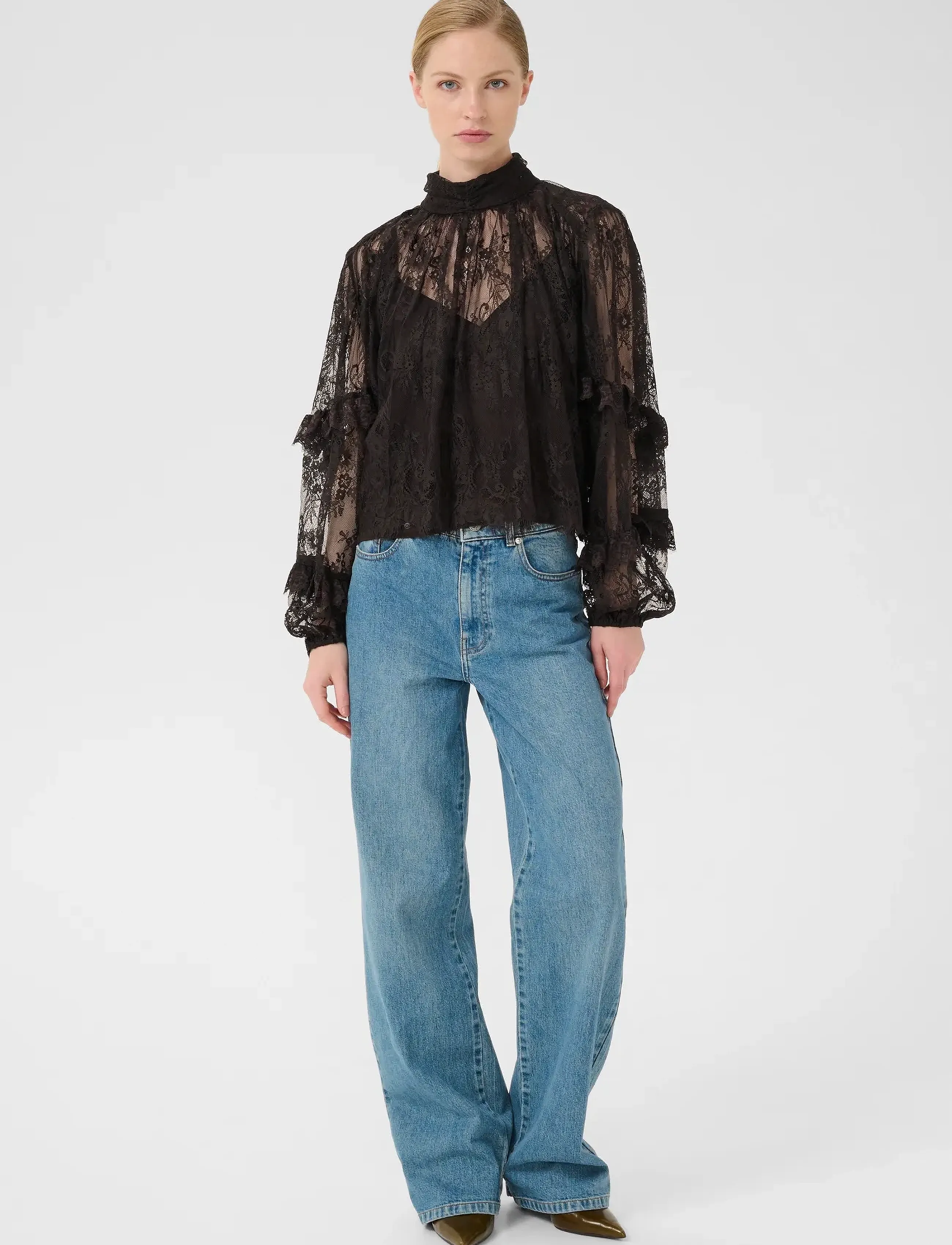 Gestuz - GZlami blouse - langärmelige blusen - ganache - 3