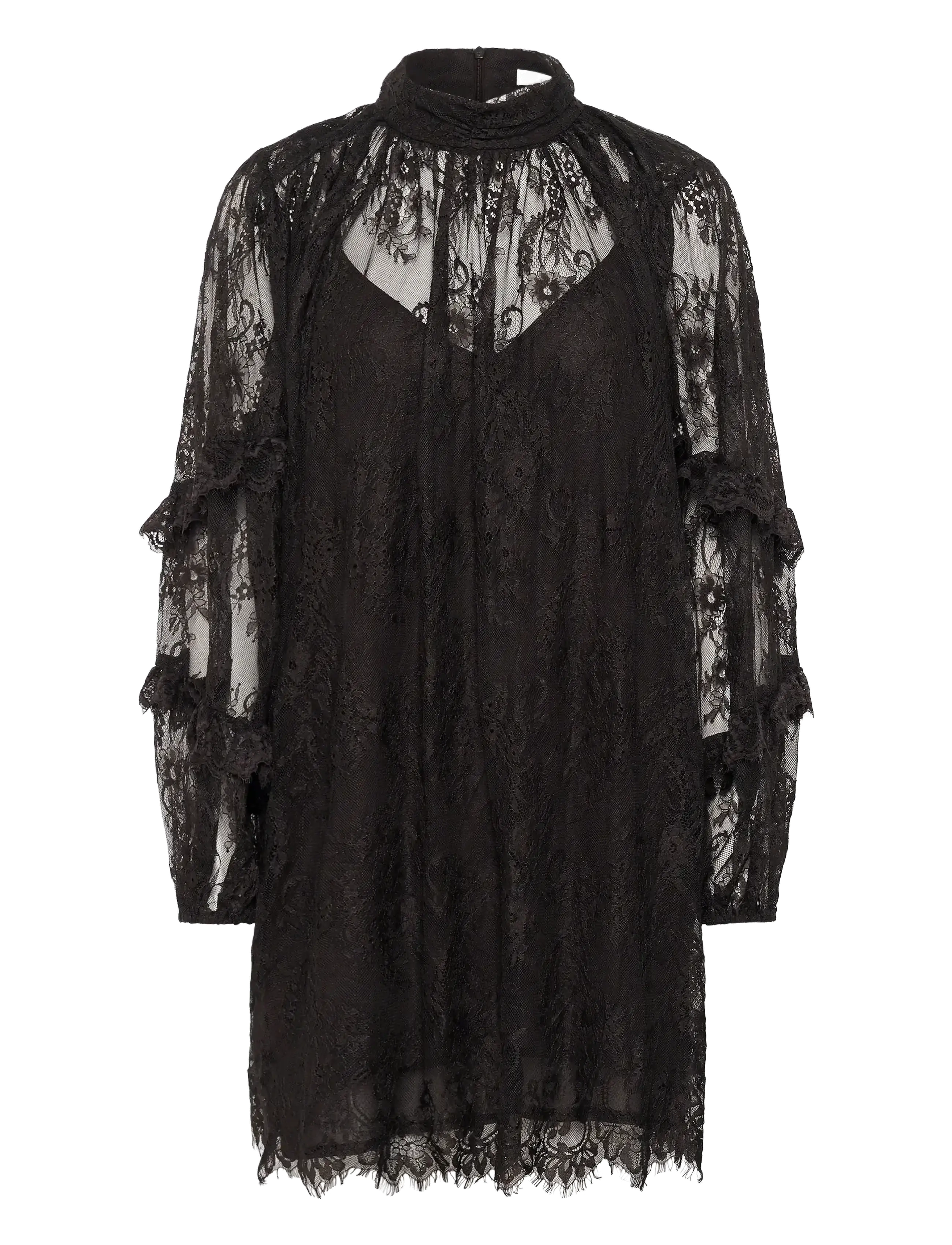 Gestuz GZlami dress - Spitzenkleider - GANACHE / black