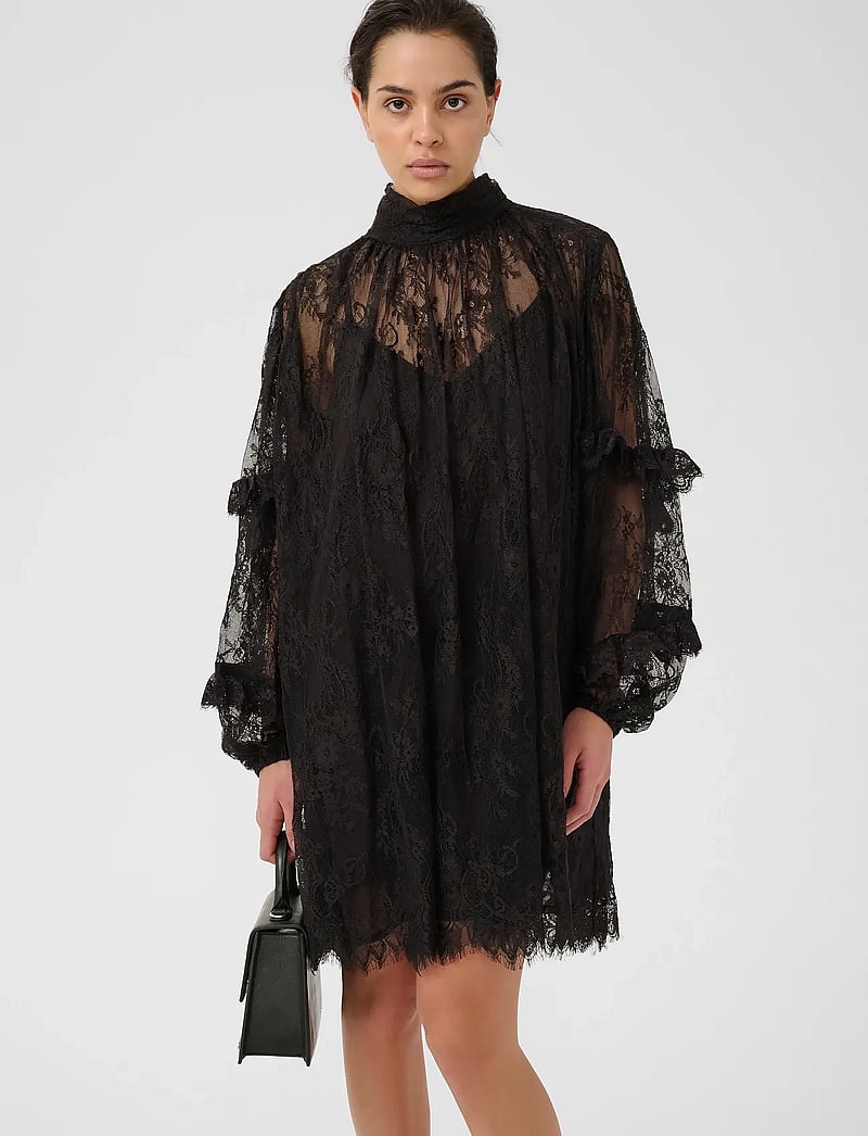 Gestuz - GZlami dress - lace dresses - ganache - 0