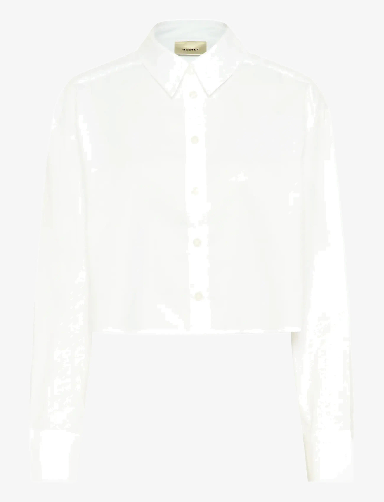 Gestuz - GZyork short shirt NOOS - kortärmade skjortor - bright white - 1