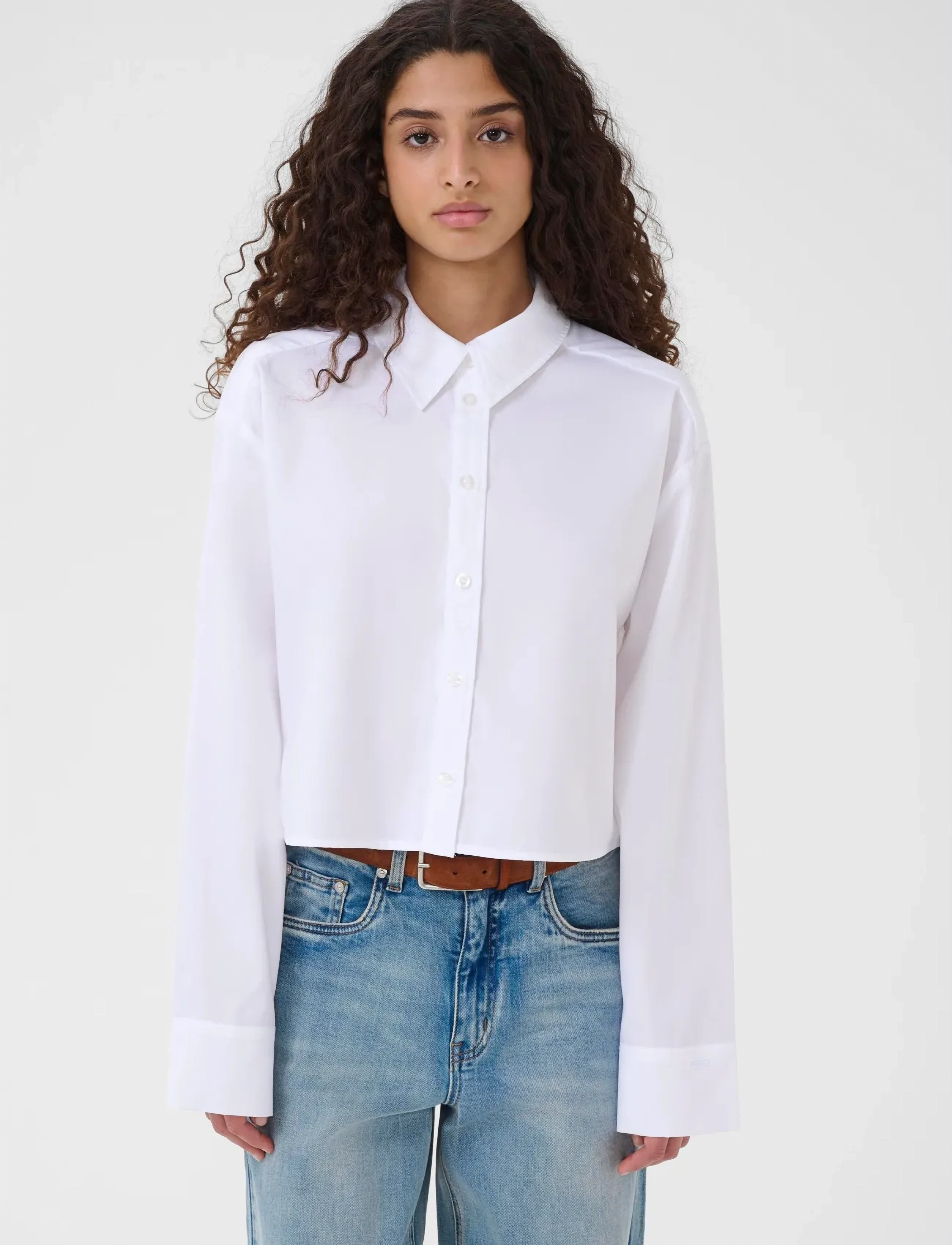 Gestuz GZyork short shirt NOOS - Blouses & Shirts - BRIGHT WHITE / white