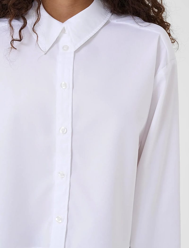 Gestuz - GZyork short shirt NOOS - kortärmade skjortor - bright white - 5