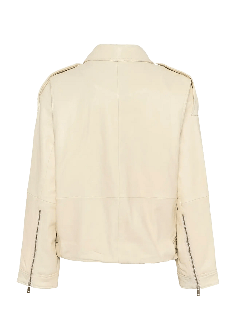 Gestuz - GZvida OZ jacket - lederjacken - birch - 2