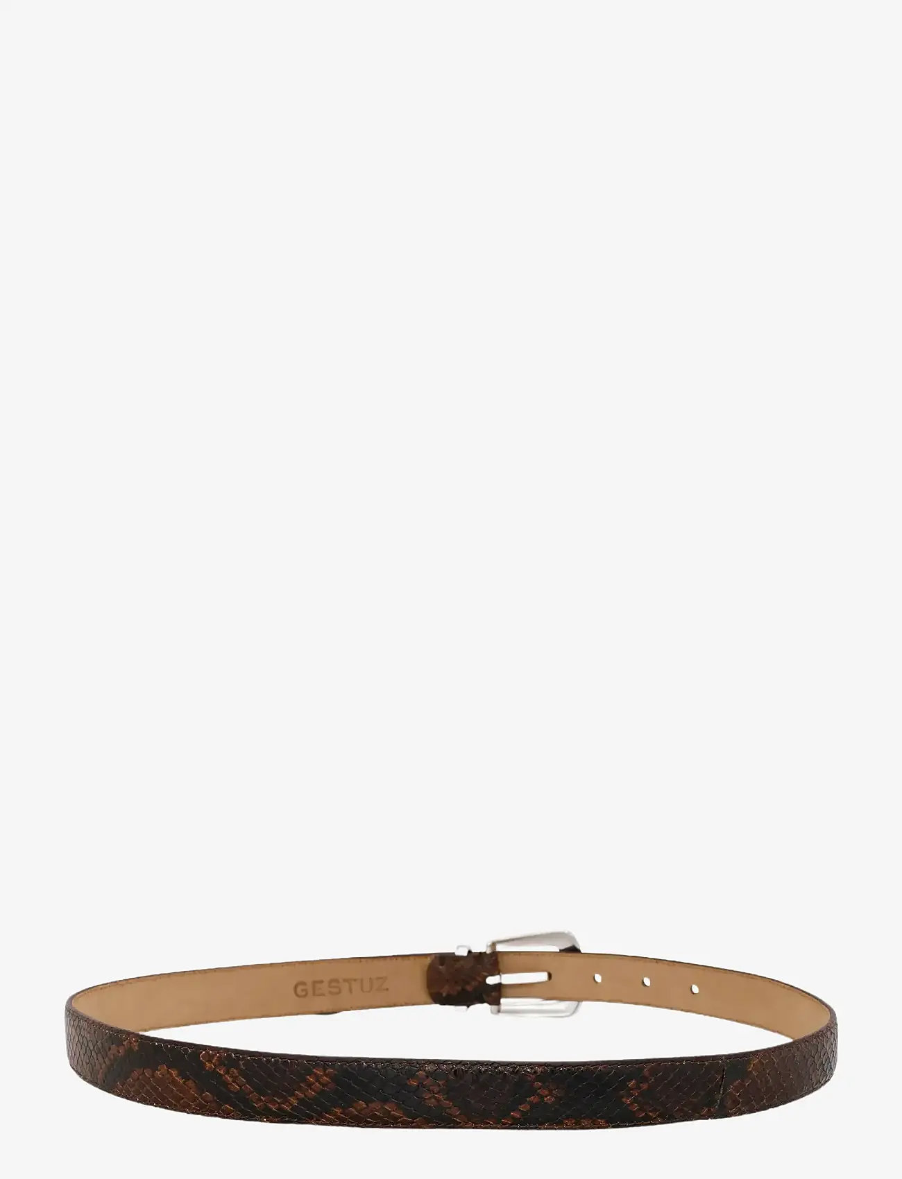 Gestuz - GZfilua belt - ledergürtel - brown snake - 1