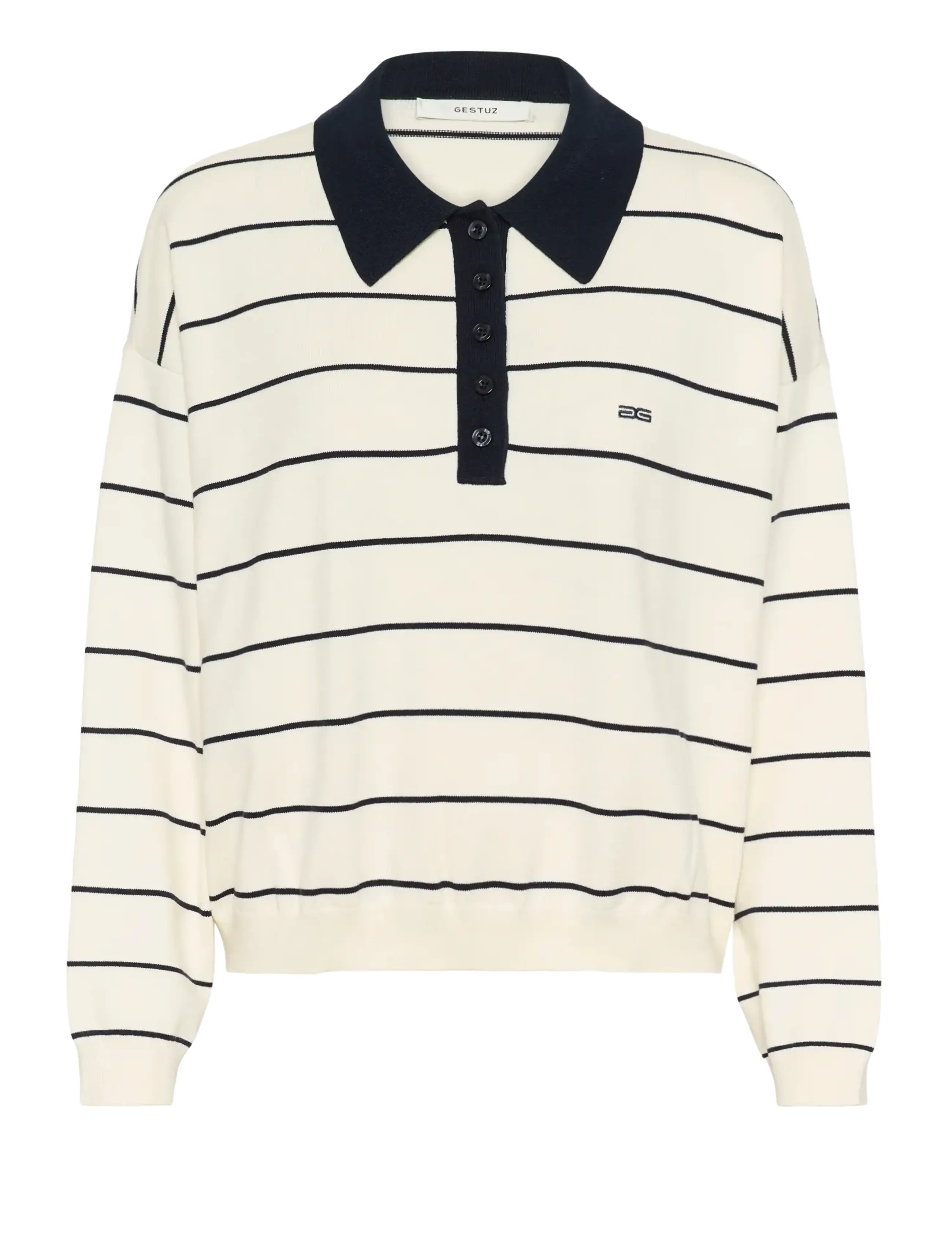 GZtaige polo pullover - EGRET/SKYCAPTAIN STRIPED