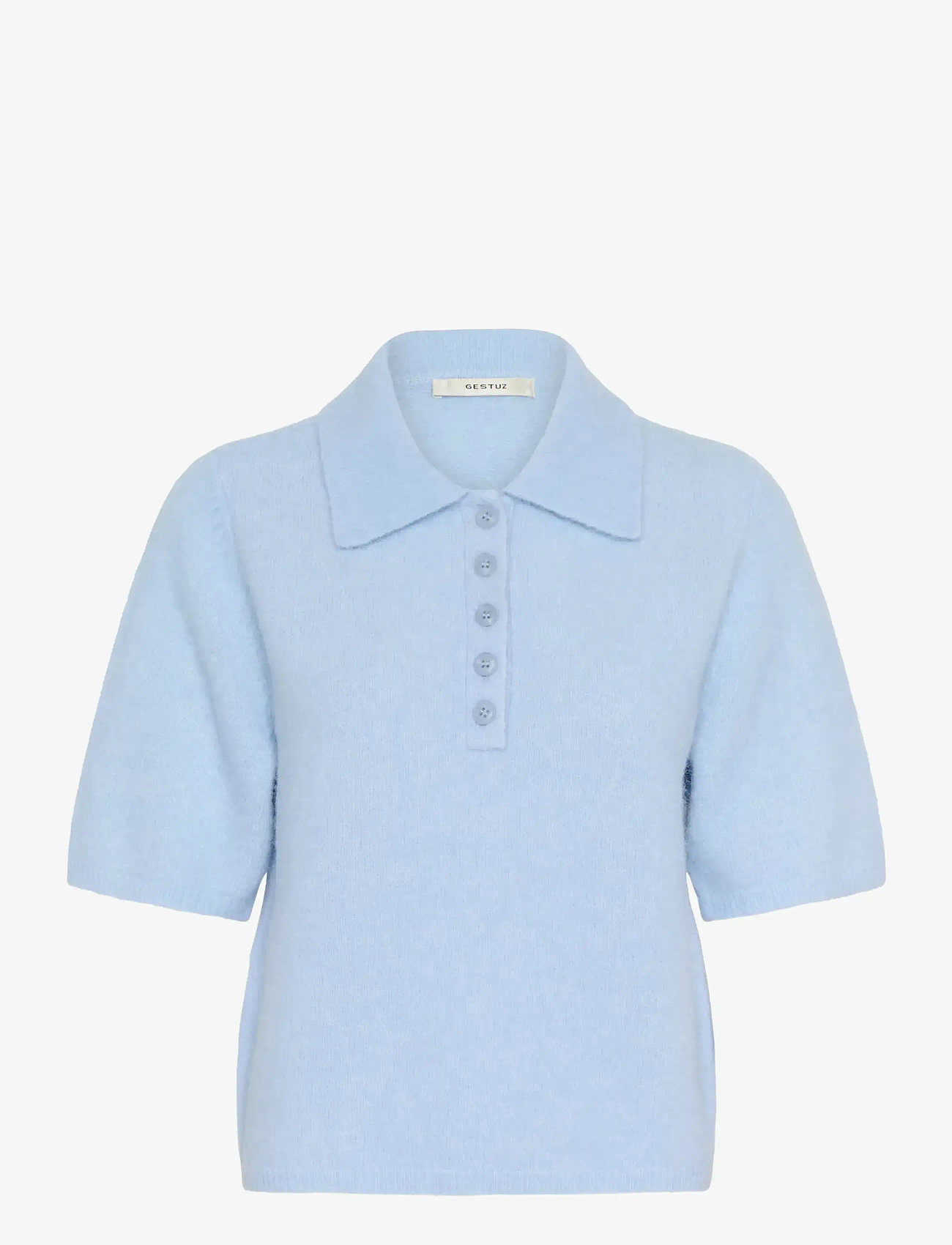 Gestuz - GZalpha ss polo pullover - sügisesed riided - centaurea mÉlange - 0