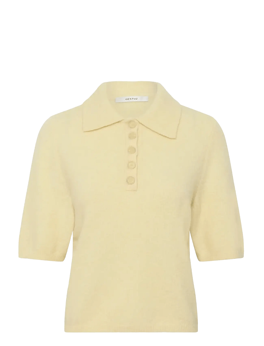 Gestuz - GZalpha ss polo pullover - pullover - frozen dew mÉlange - 1