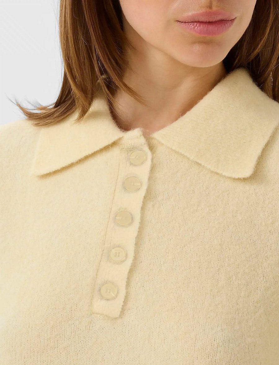 Gestuz - GZalpha ss polo pullover - pullover - frozen dew mÉlange - 5