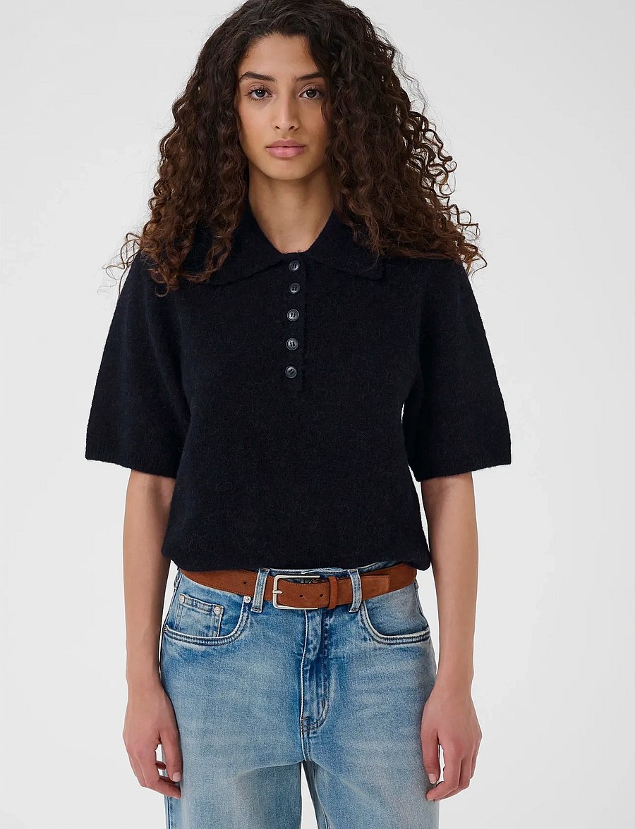Gestuz - GZalpha ss polo pullover - pullover - skycaptain mÉlange - 0