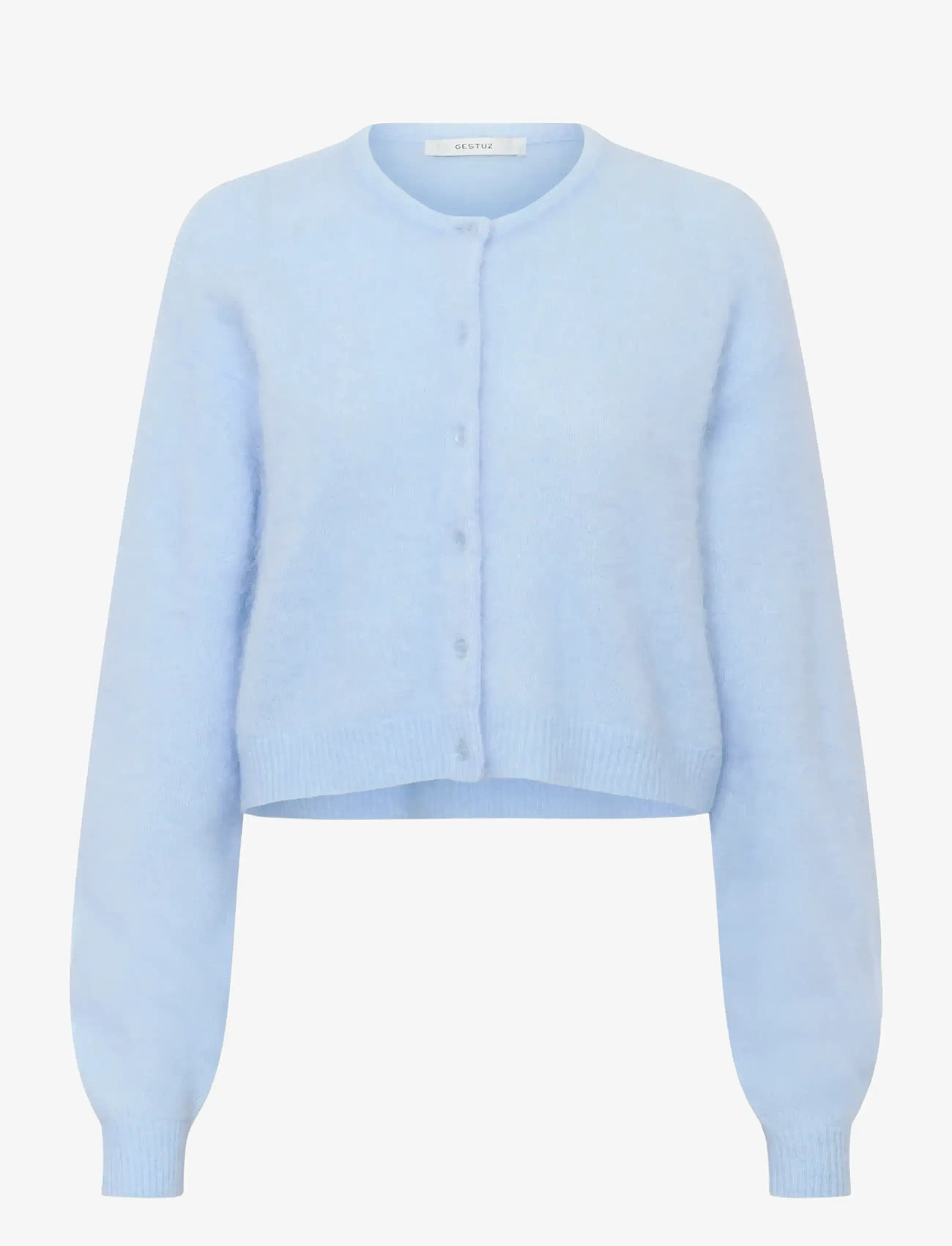 Gestuz - GZdebbie short cardigan - cardigans - blue finch mÉlange - 1