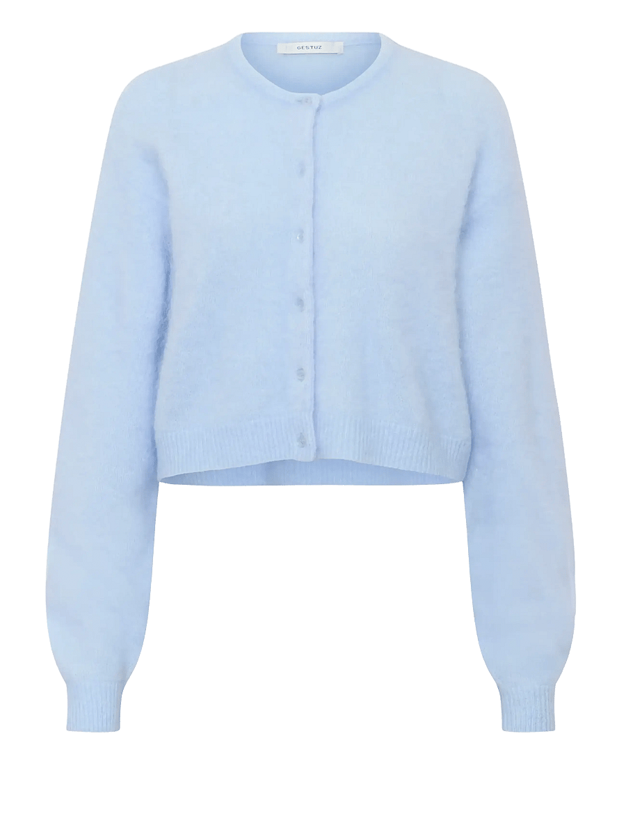 Gestuz - GZdebbie short cardigan - kardiganid - blue finch mÉlange - 1