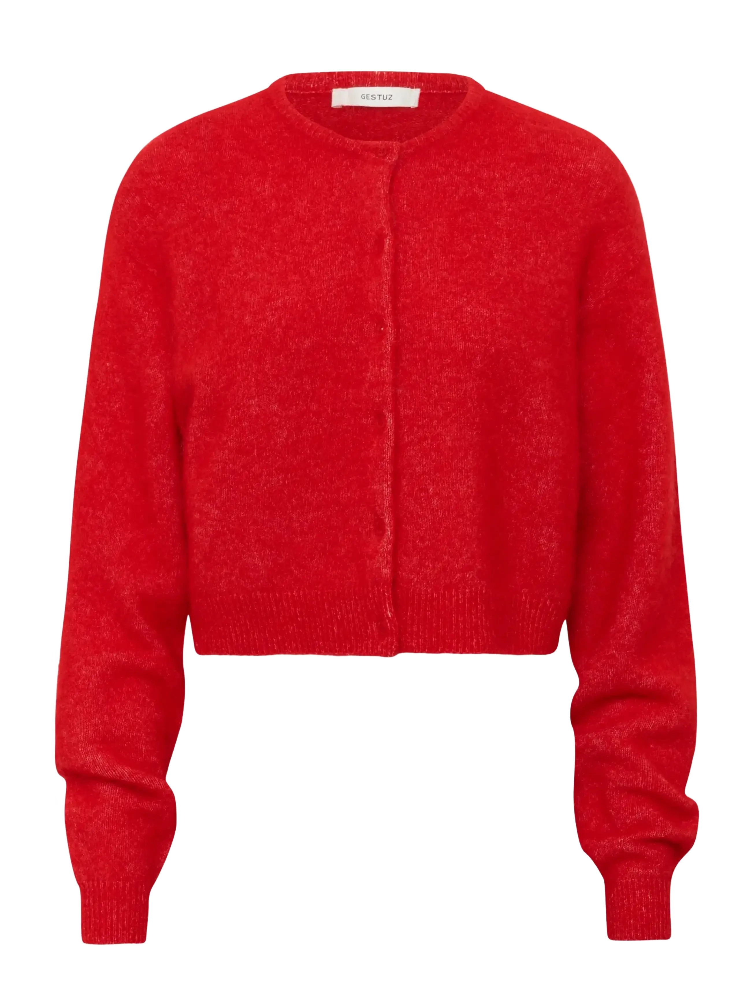 Gestuz GZdebbie short cardigan - Cardigans - POSTBOX MÉLANGE / red