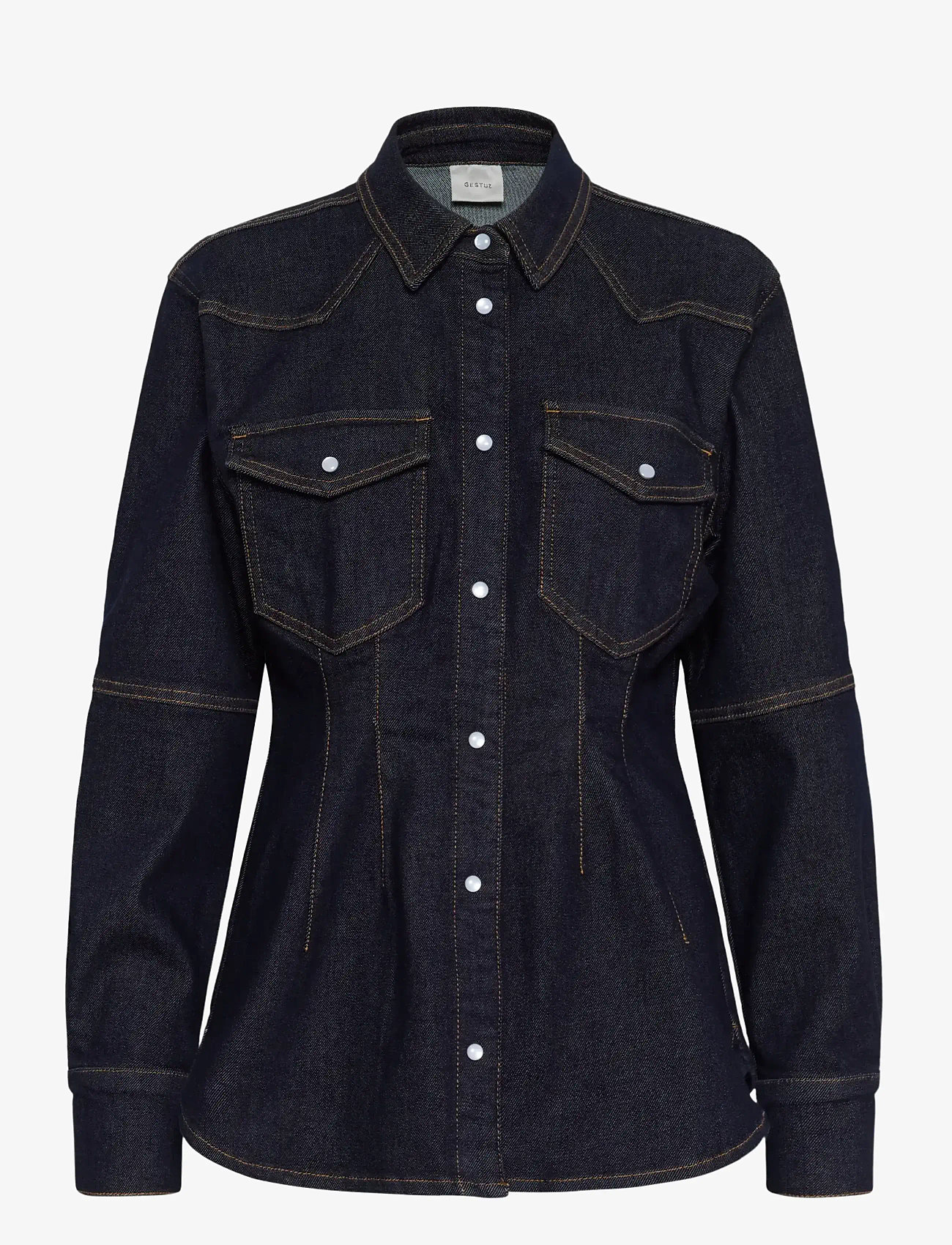 Gestuz - GZmae shirt - jeansskjortor - dark blue rinse - 1