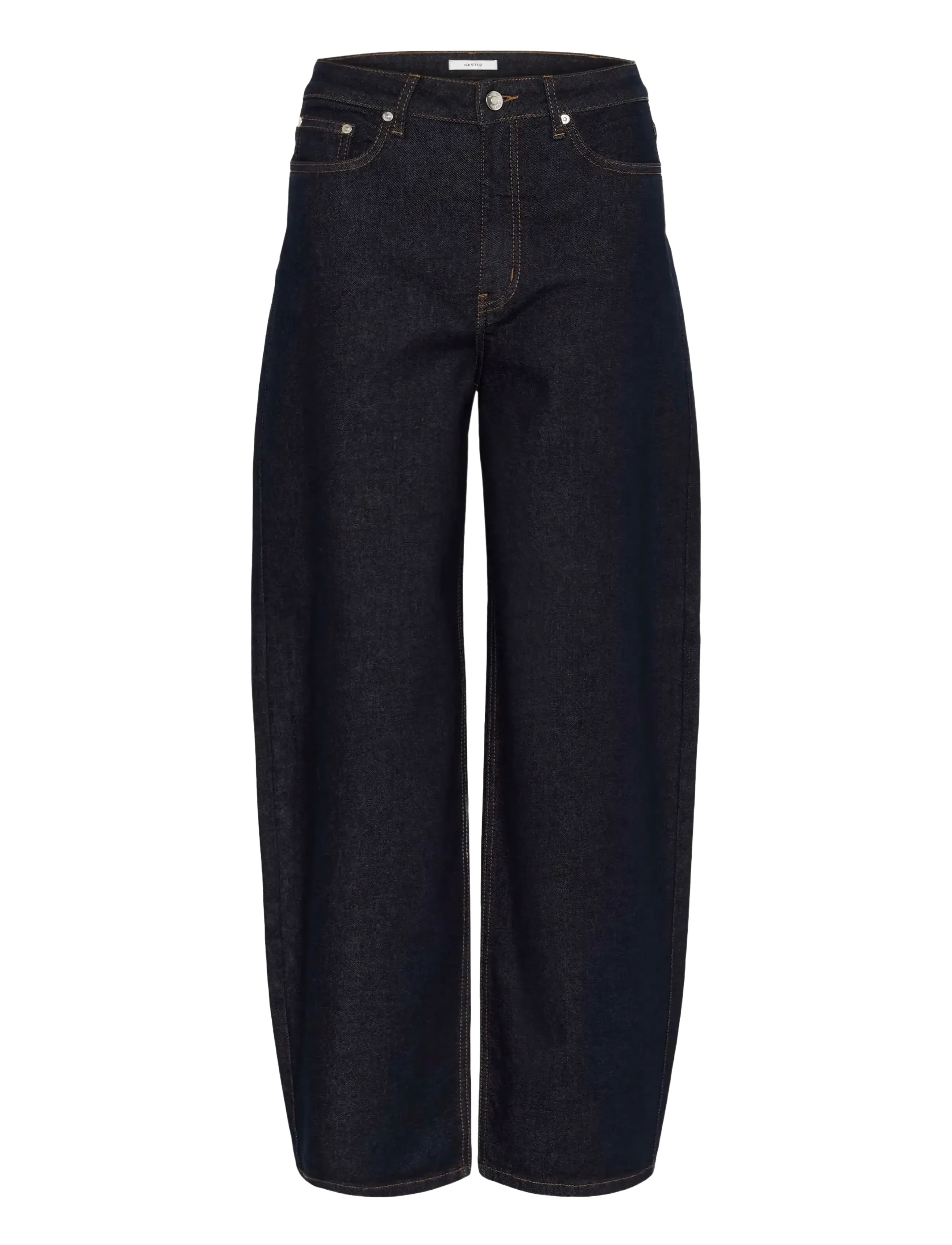 Gestuz GZmae HW barrel jeans - Gestuz - DARK BLUE RINSE / navy