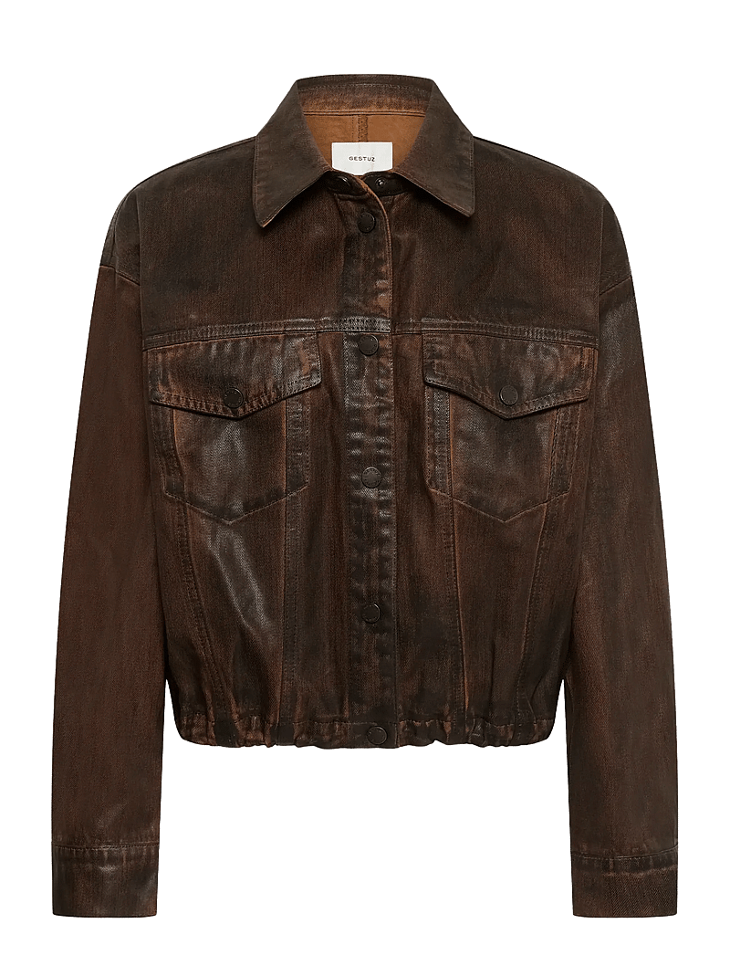 Gestuz - GZcellie denim jacket - jeansjackor - dachshund - 1