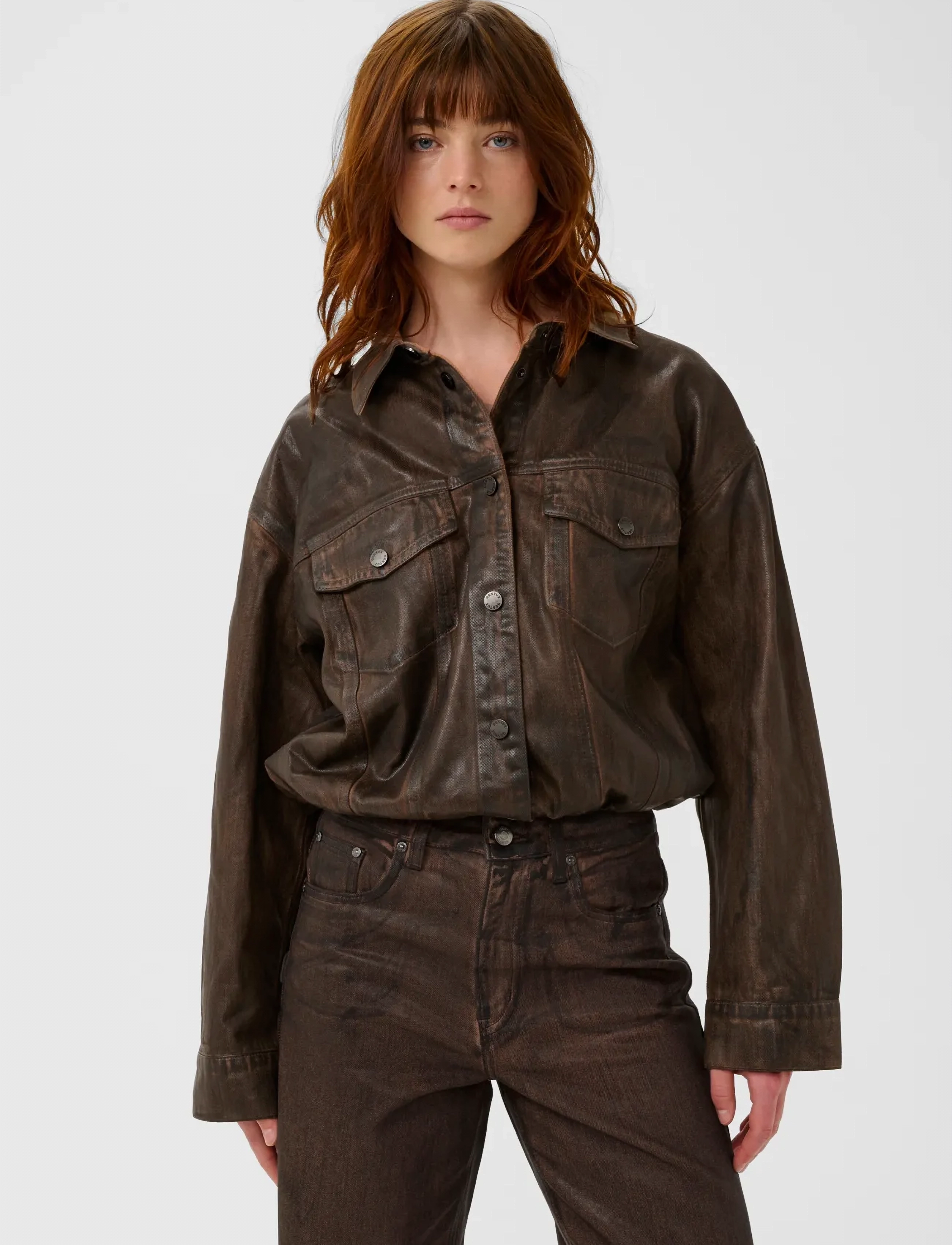 Gestuz Gzcellie Denim Jacket, 38, Jackets, Braun - Denim, Frauen