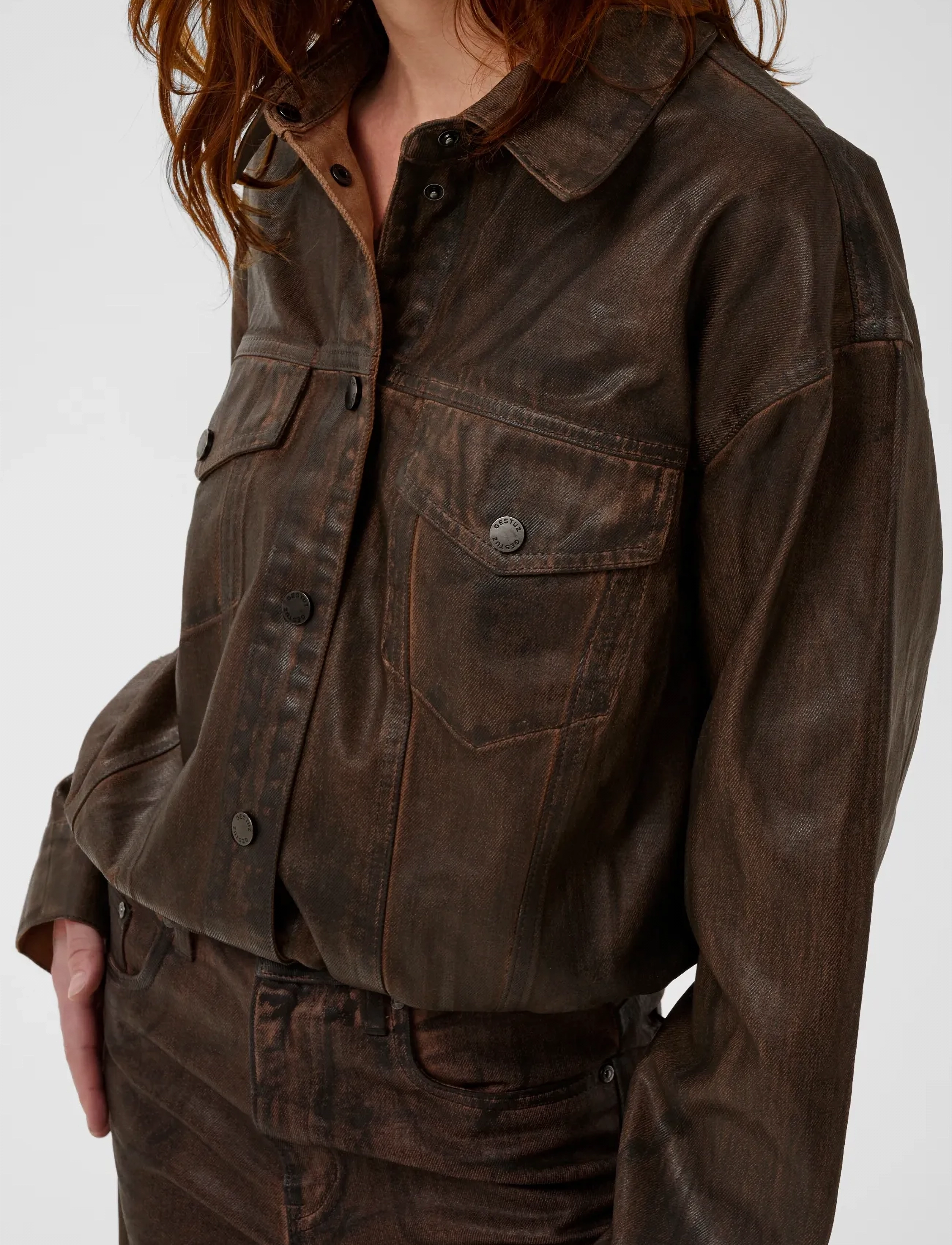 Gestuz - GZcellie denim jacket - vorjakkar - dachshund - 5