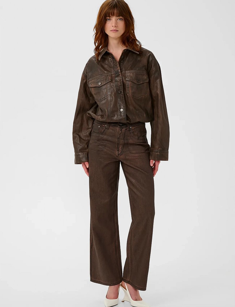 Gestuz - GZcellie HW wide jeans - straight jeans - dachshund - 3