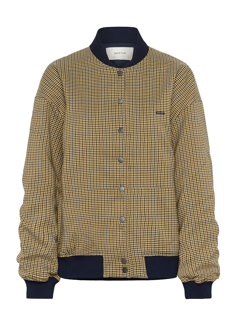 Gestuz - GZchicca bomber - bomber jakid - corn/brown/blue check - 1