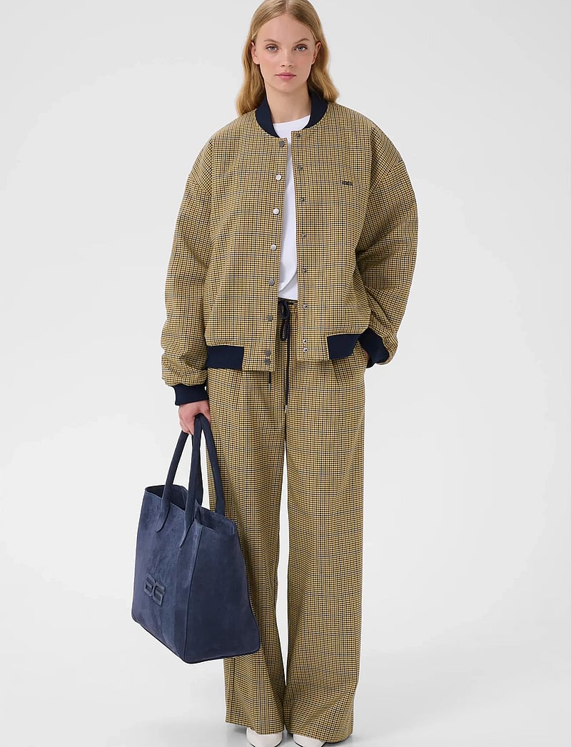 Gestuz - GZchicca bomber - bomber jakid - corn/brown/blue check - 3