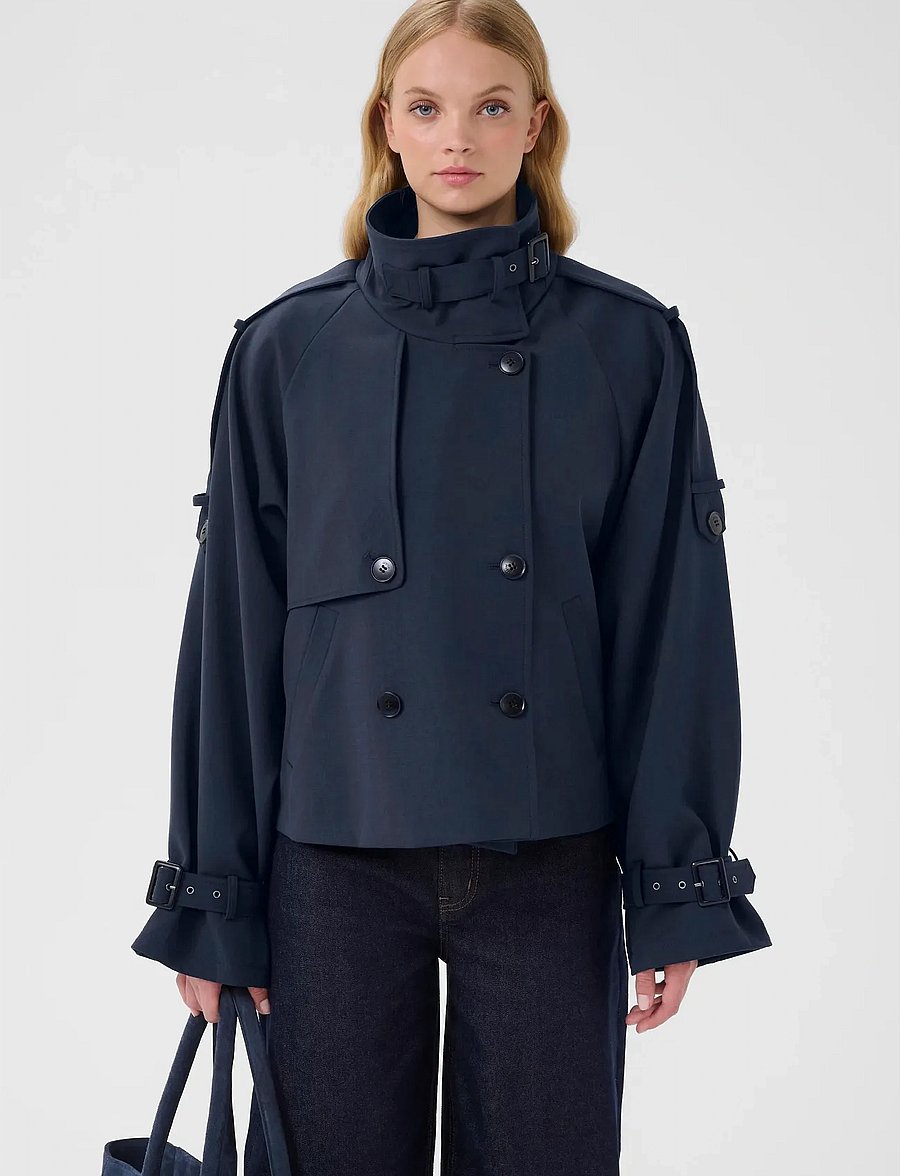 Gestuz - GZavic short trench - leichte jacken - sky captain - 0