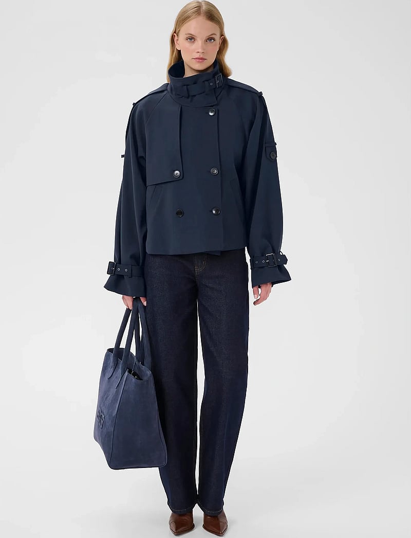 Gestuz - GZavic short trench - vårjackor - sky captain - 3