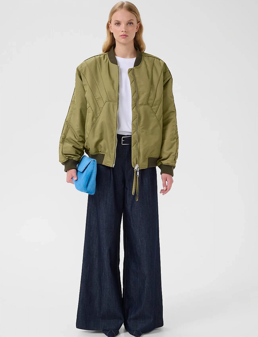 Gestuz - GZaurora bomber - light jackets - dusky green - 3