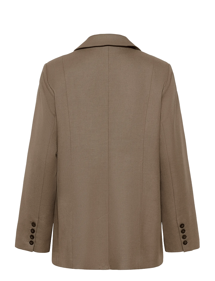 Gestuz - GZpaula blazer NOOS - Üherealised pintsakud - dark timberwolf melange - 2