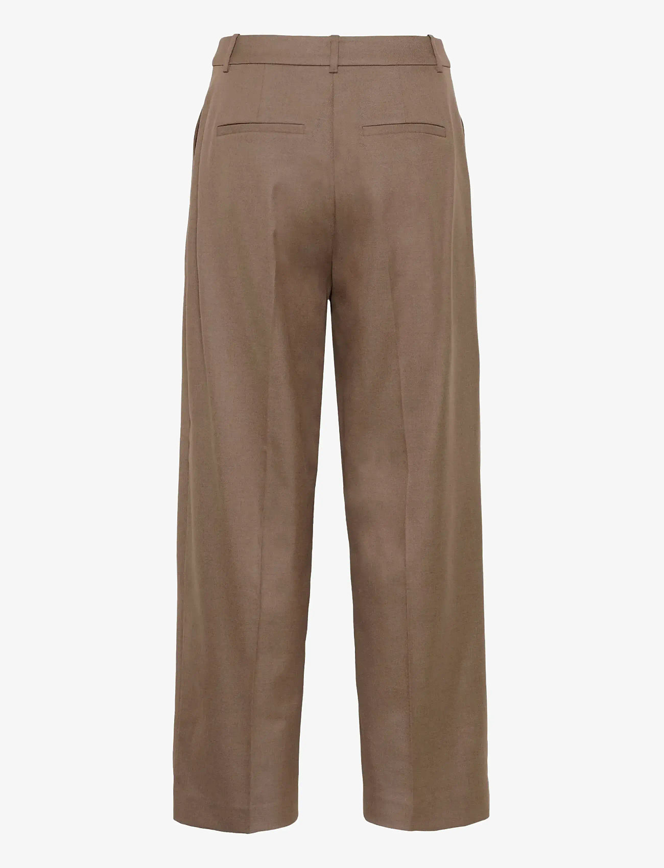 Gestuz - GZpaula MW straight pants NOOS - straight leg hosen - dark timberwolf melange - 1
