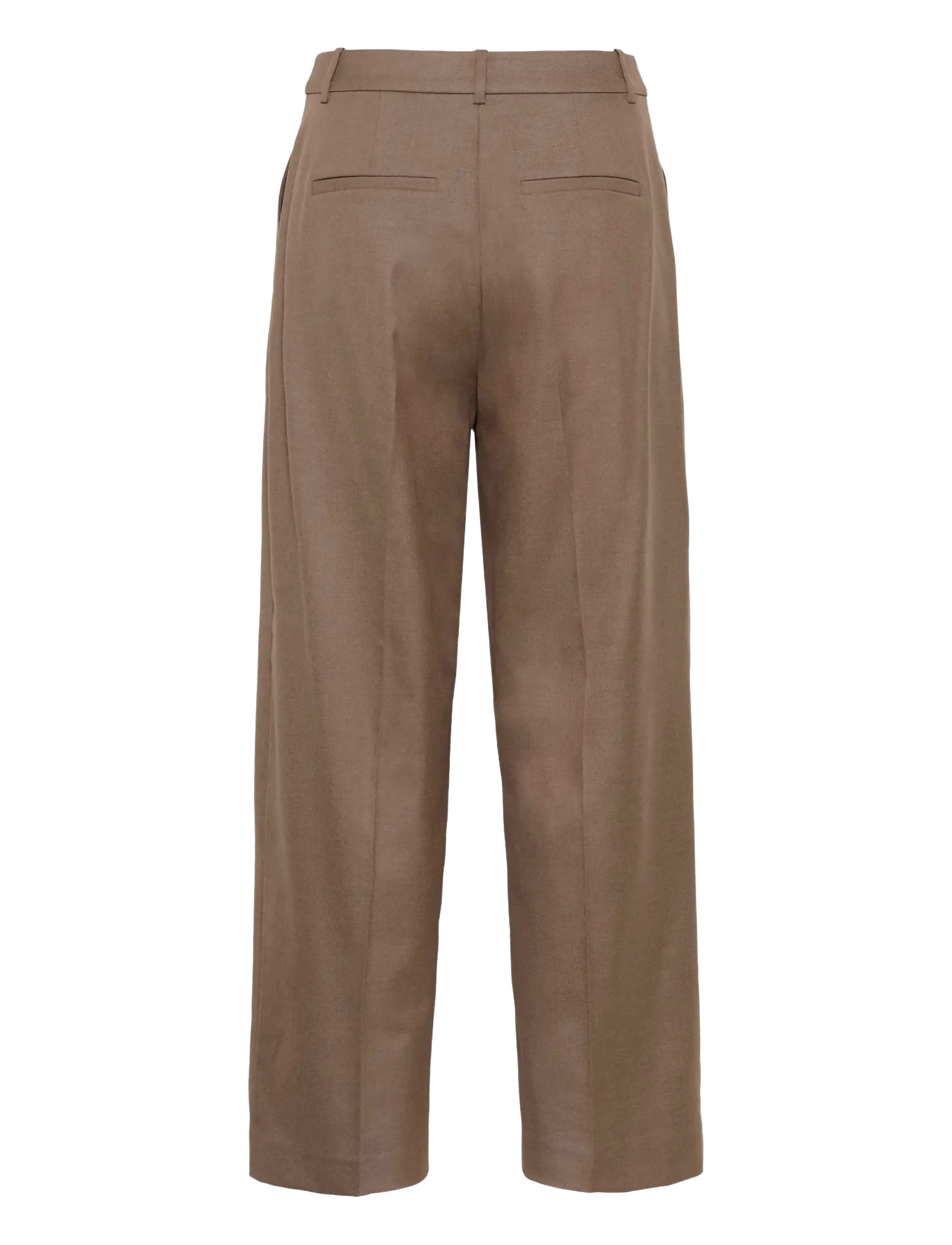 Gestuz - GZpaula MW straight pants NOOS - bukser med lige ben - dark timberwolf melange - 1