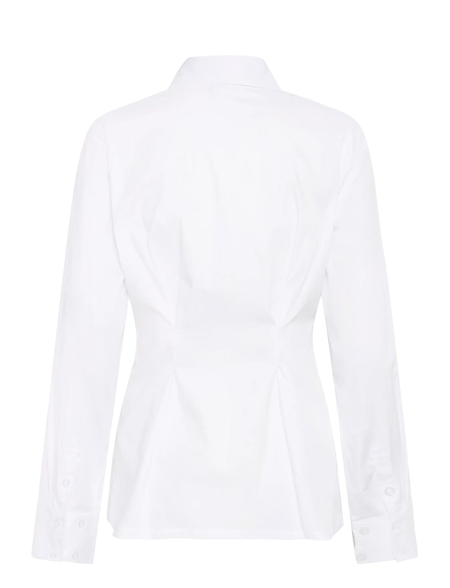 Gestuz - GZopy shirt - long-sleeved shirts - bright white - 1