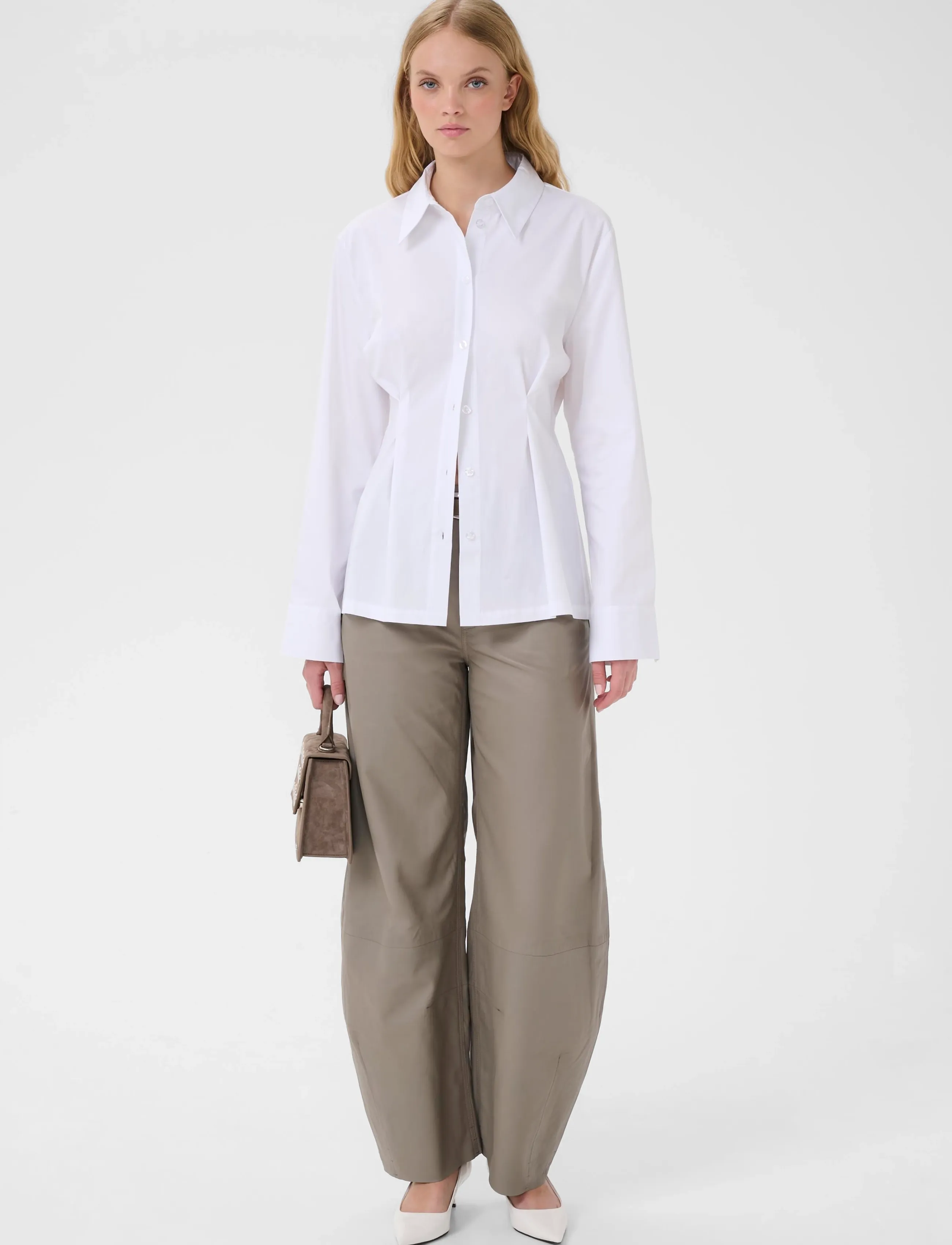 Gestuz - GZopy shirt - long-sleeved shirts - bright white - 3
