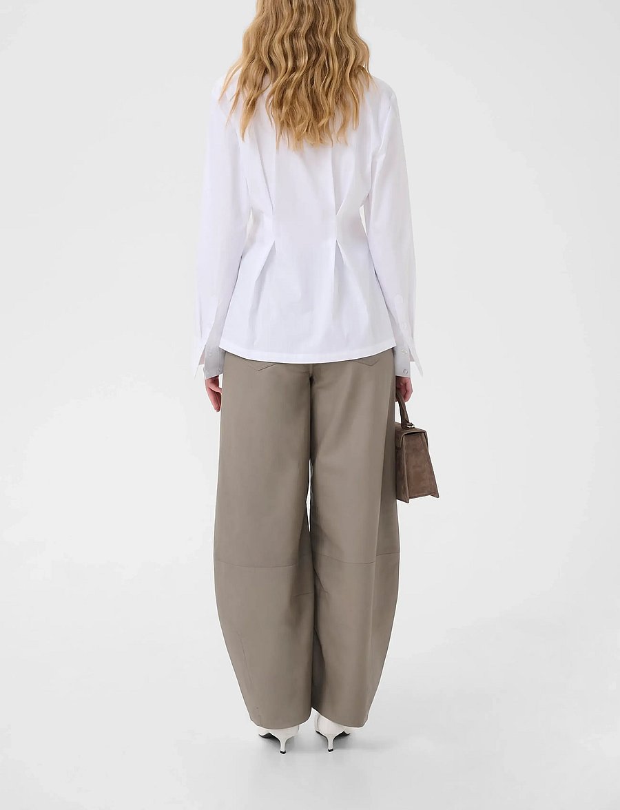 Gestuz - GZopy shirt - long-sleeved shirts - bright white - 4