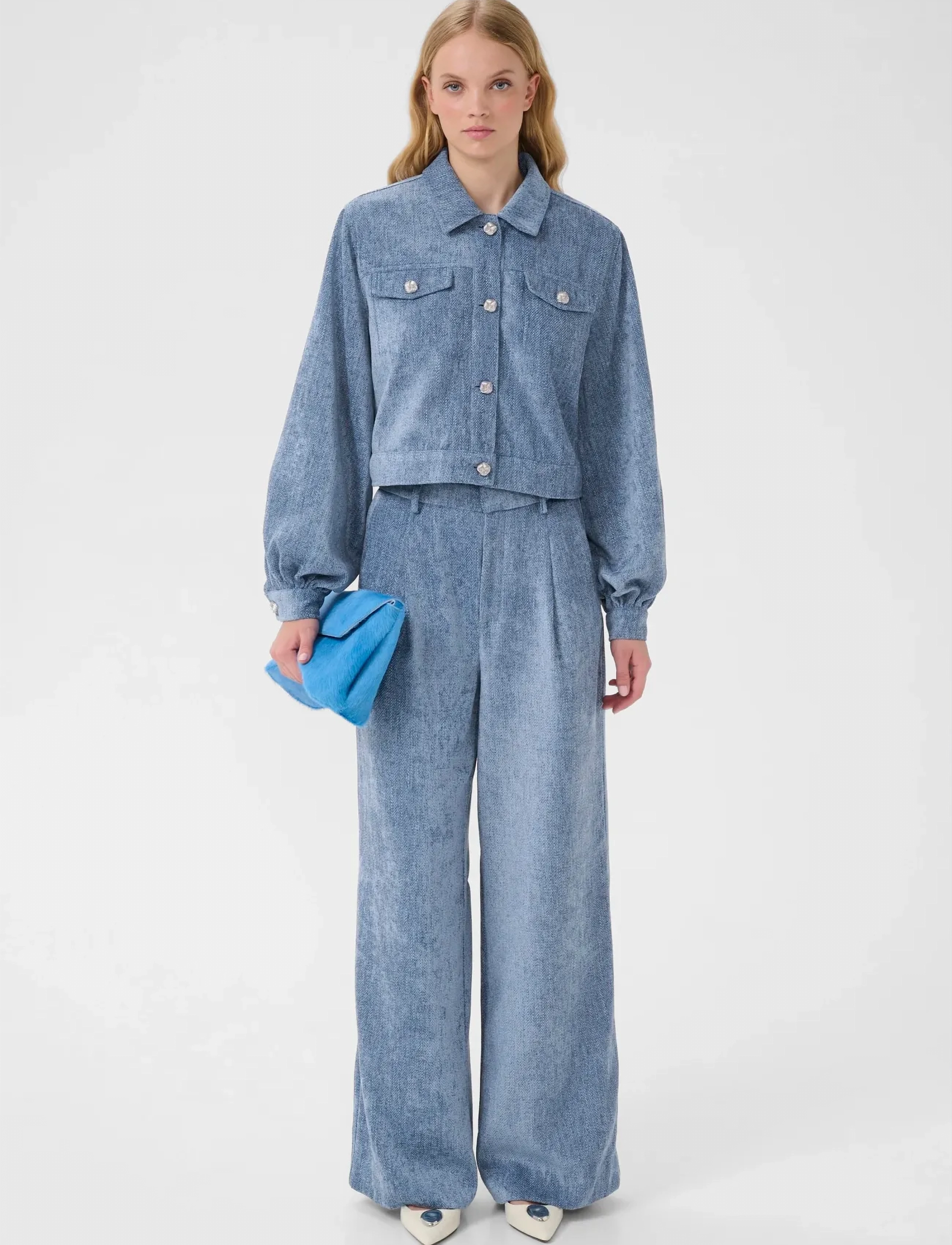 Gestuz - GZvally jacket - frühlingsjacken - denim blue - 3