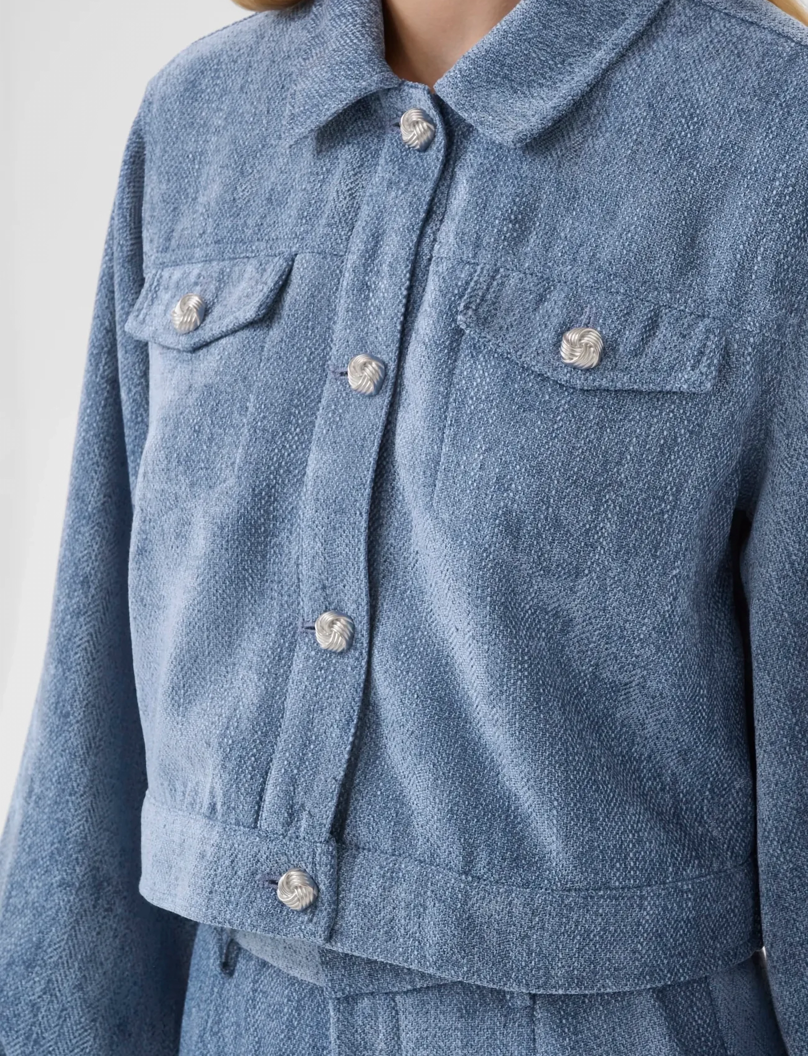Gestuz - GZvally jacket - frühlingsjacken - denim blue - 5
