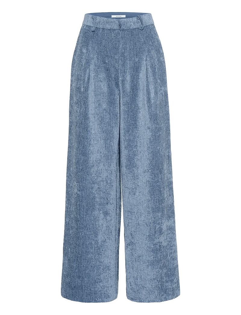 Gestuz - GZvally HW wide pants - vida byxor - denim blue - 1