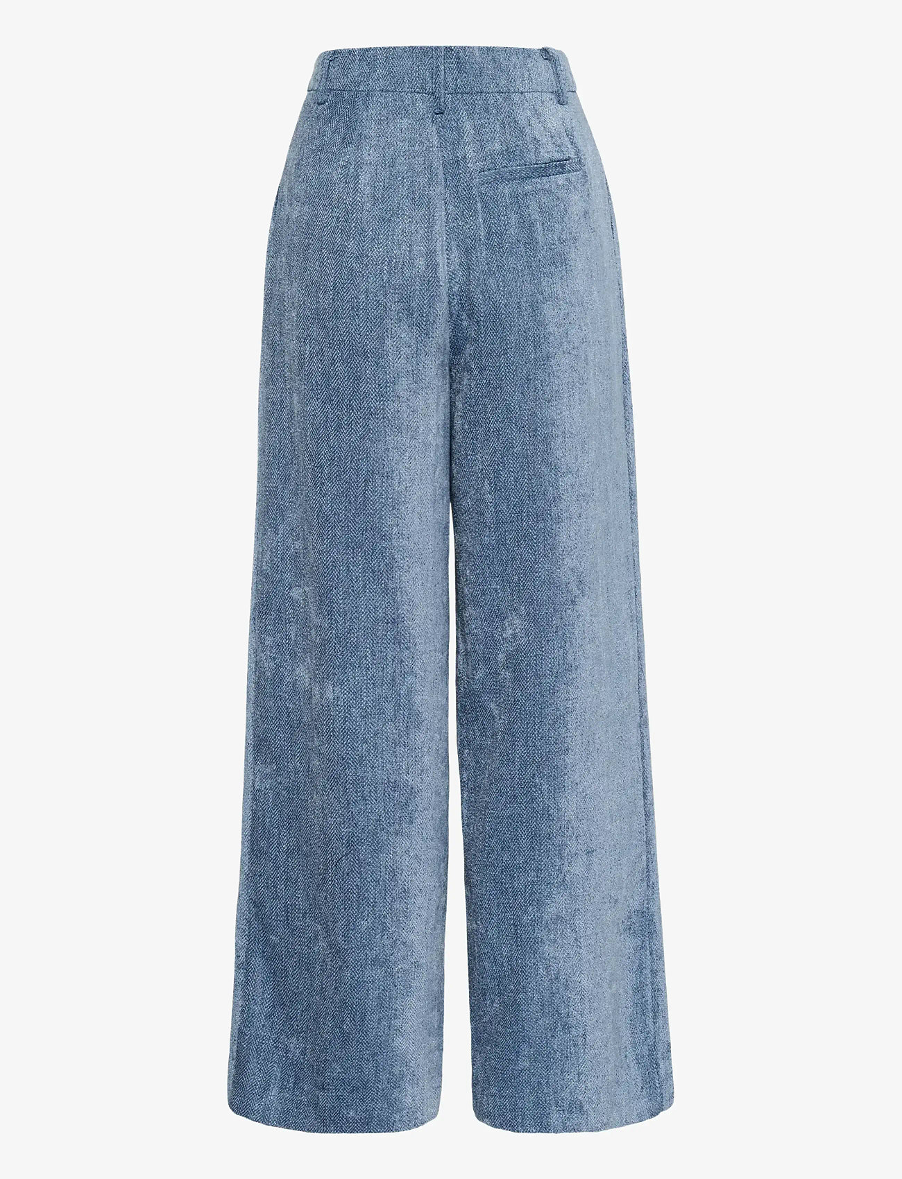 Gestuz - GZvally HW wide pants - vida byxor - denim blue - 2