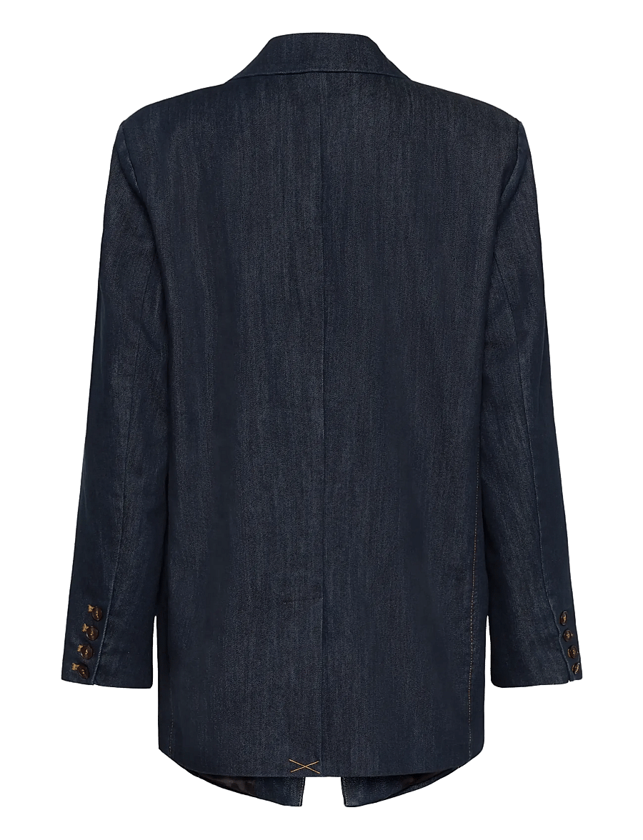 Gestuz - GZelli blazer - einreihige blazer - dark blue unwashed - 2