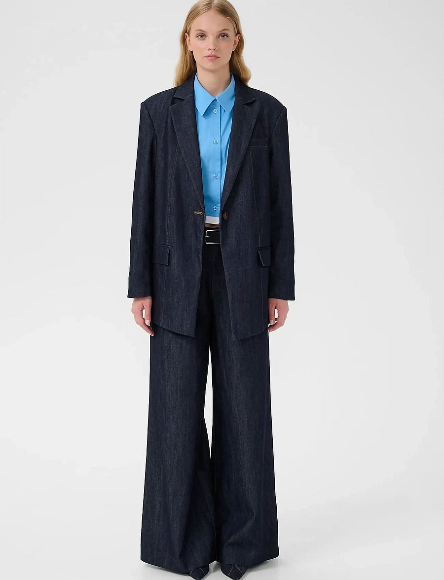 Gestuz - GZelli blazer - einreihige blazer - dark blue unwashed - 3
