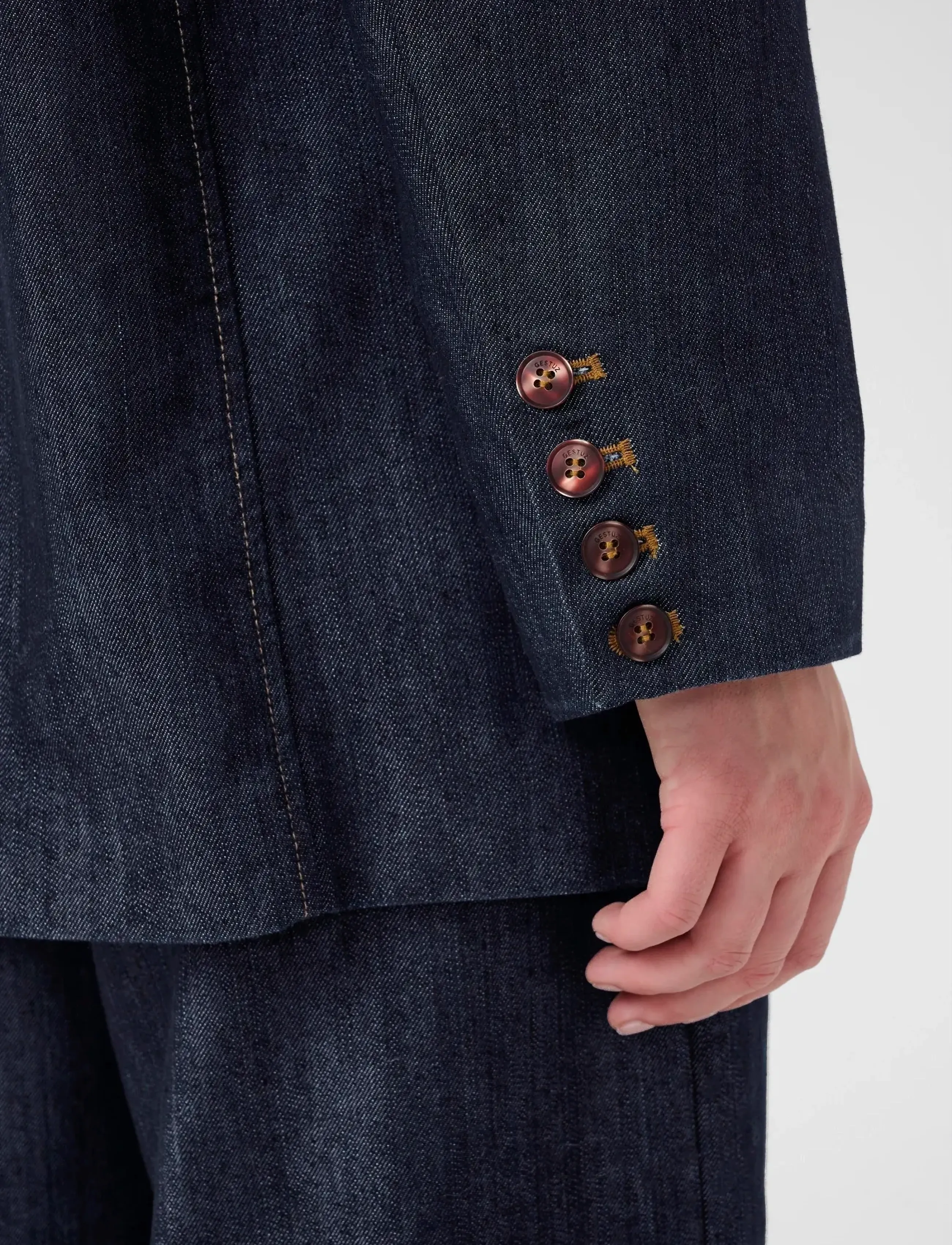 Gestuz - GZelli blazer - single breasted blazers - dark blue unwashed - 5