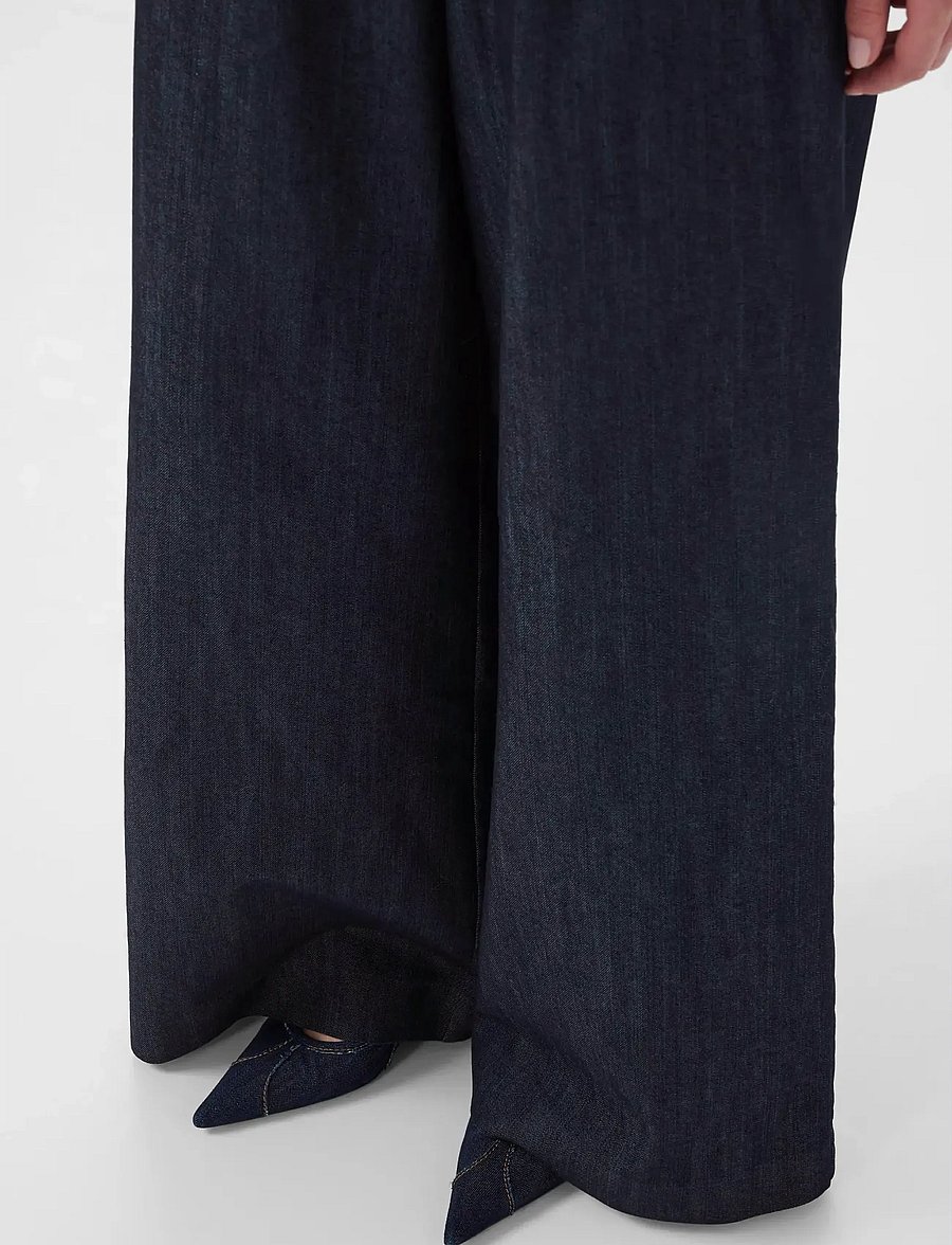 Gestuz - GZelli MW pants - hosen mit weitem bein - dark blue rinse - 5