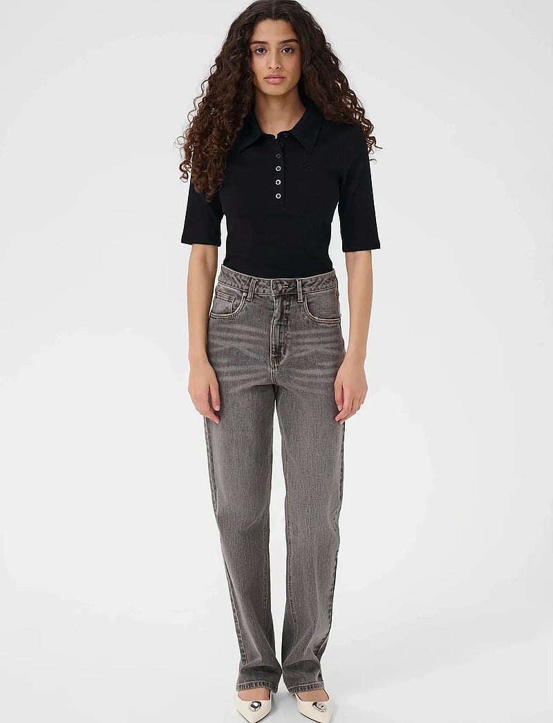 Gestuz - GZdrew polo top NOOS - t-särgid - black - 3