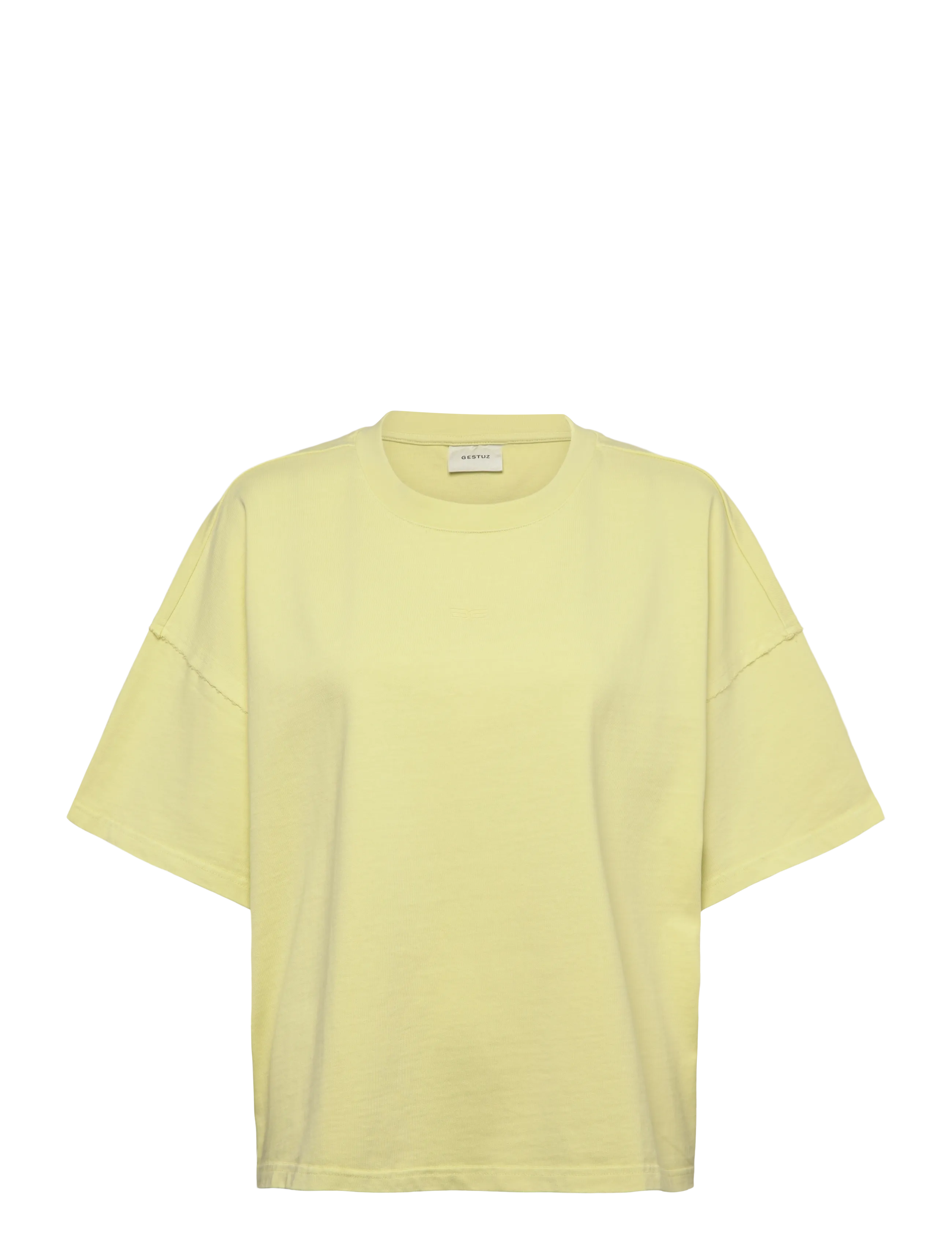 Gestuz Gzjio Tee, L, T-shirts & Oberteile, Gelb - Short-sleeved, Frauen