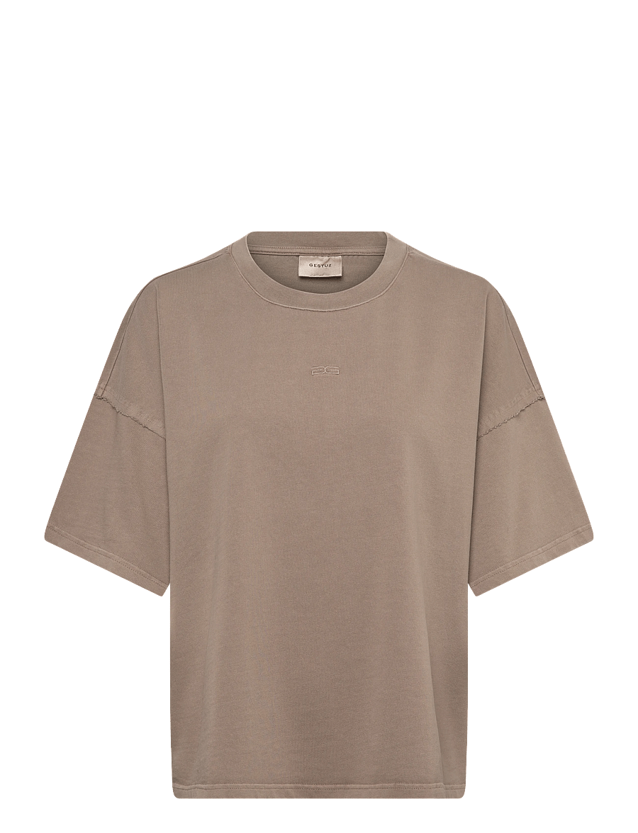 Gestuz - GZjio tee - t-shirts - walnut washed - 0