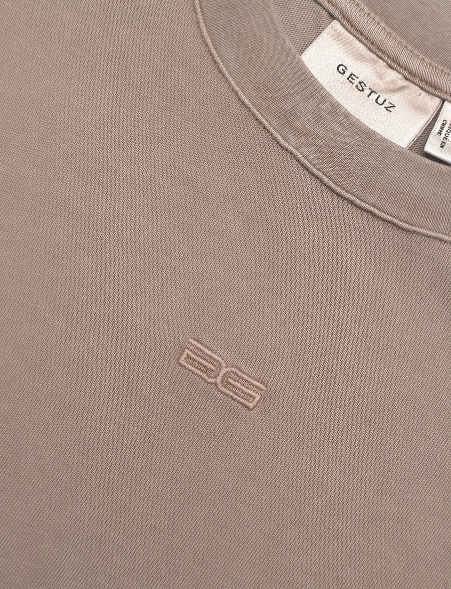 Gestuz - GZjio tee - t-shirts - walnut washed - 2